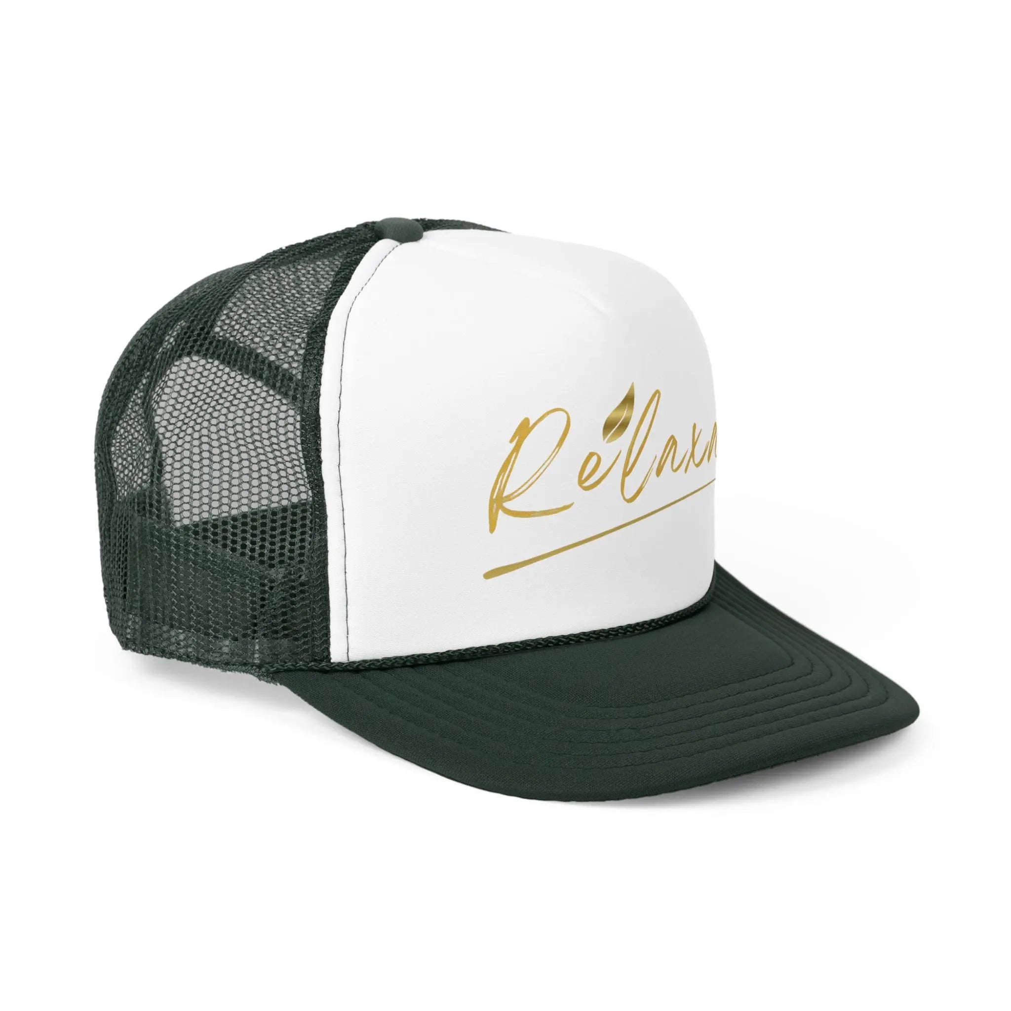 Relaxa Trucker Cap - Powered by Google, Perfect Gift for Tech Lovers Printify