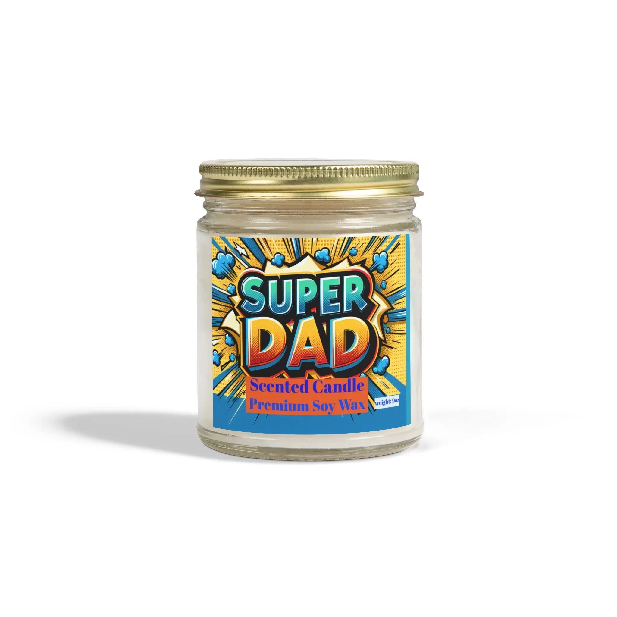 Super Dad Scented Candle - Premium Coconut Apricot Wax - Perfect Gift for Father's Day Printify