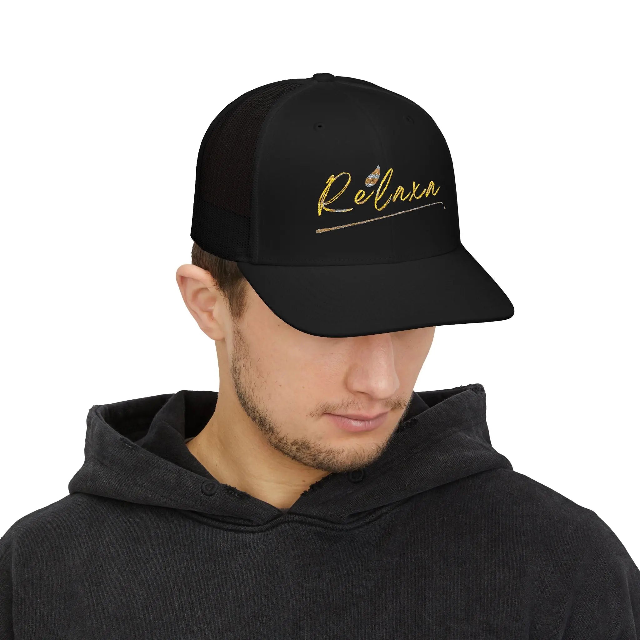 Relaxing Snapback Trucker Cap - Stylish Embroidered Hat Printify