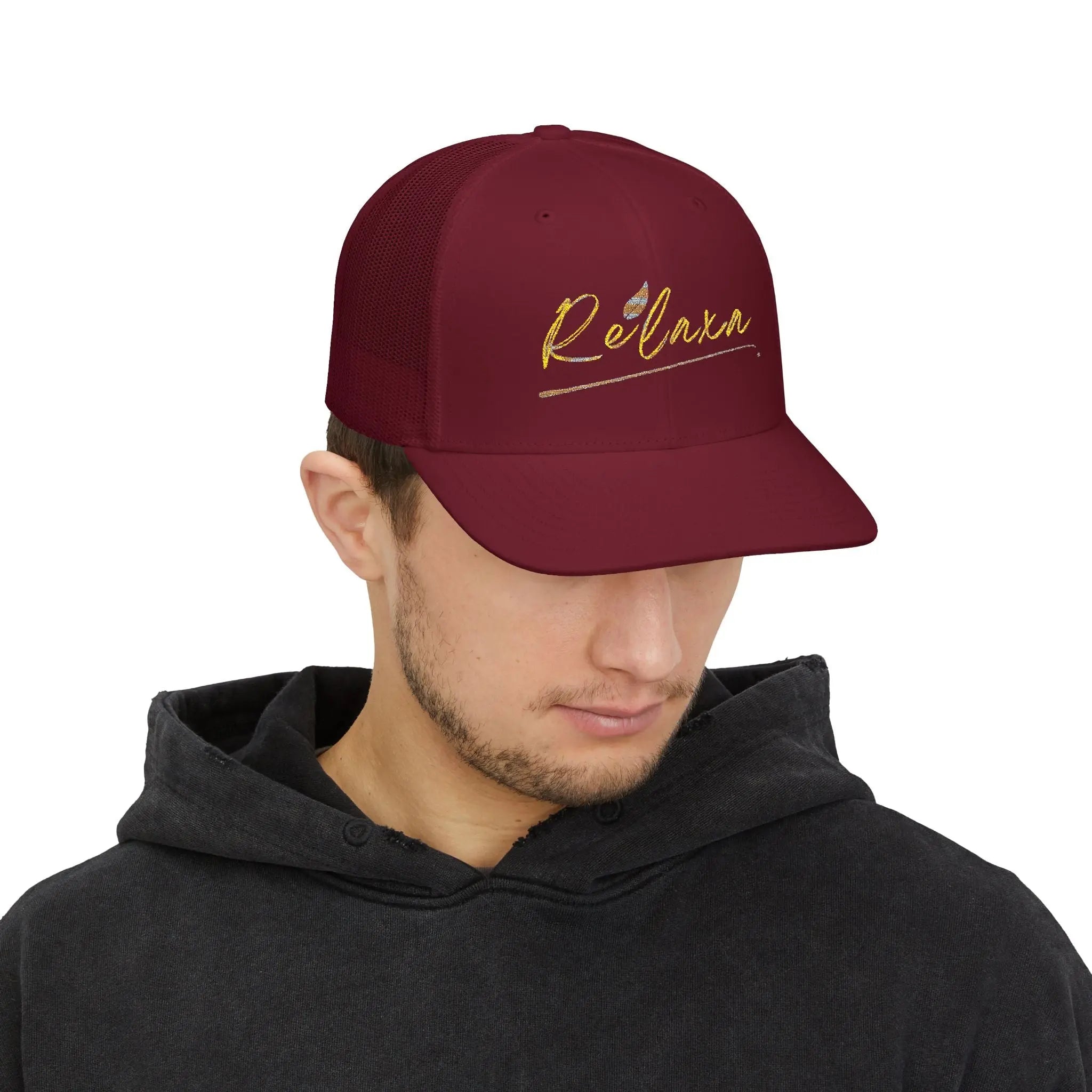 Relaxing Snapback Trucker Cap - Stylish Embroidered Hat Printify