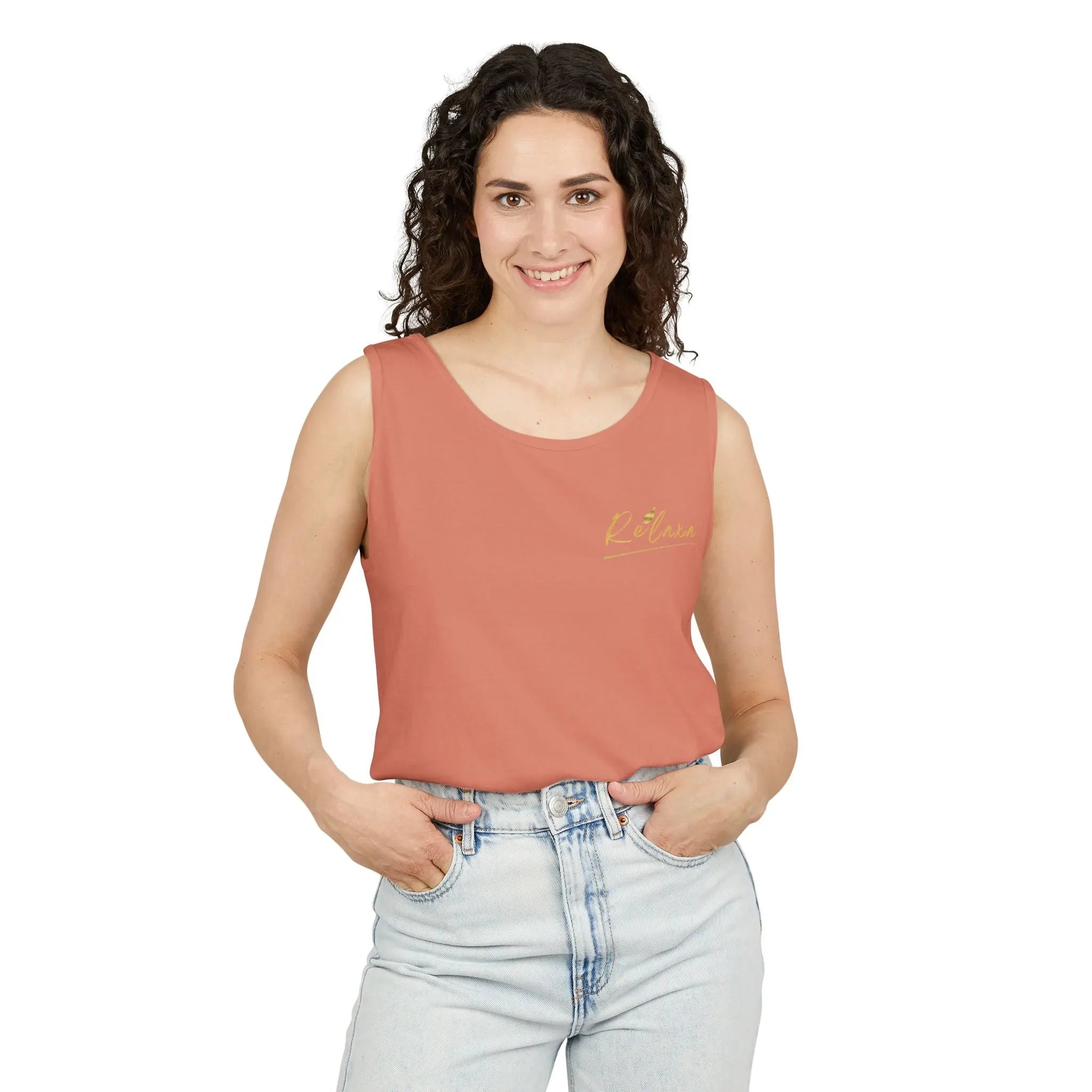 Unisex Relaxing Candle Graphic Tank Top - Perfect for Summer, Gifting & Relaxation Printify