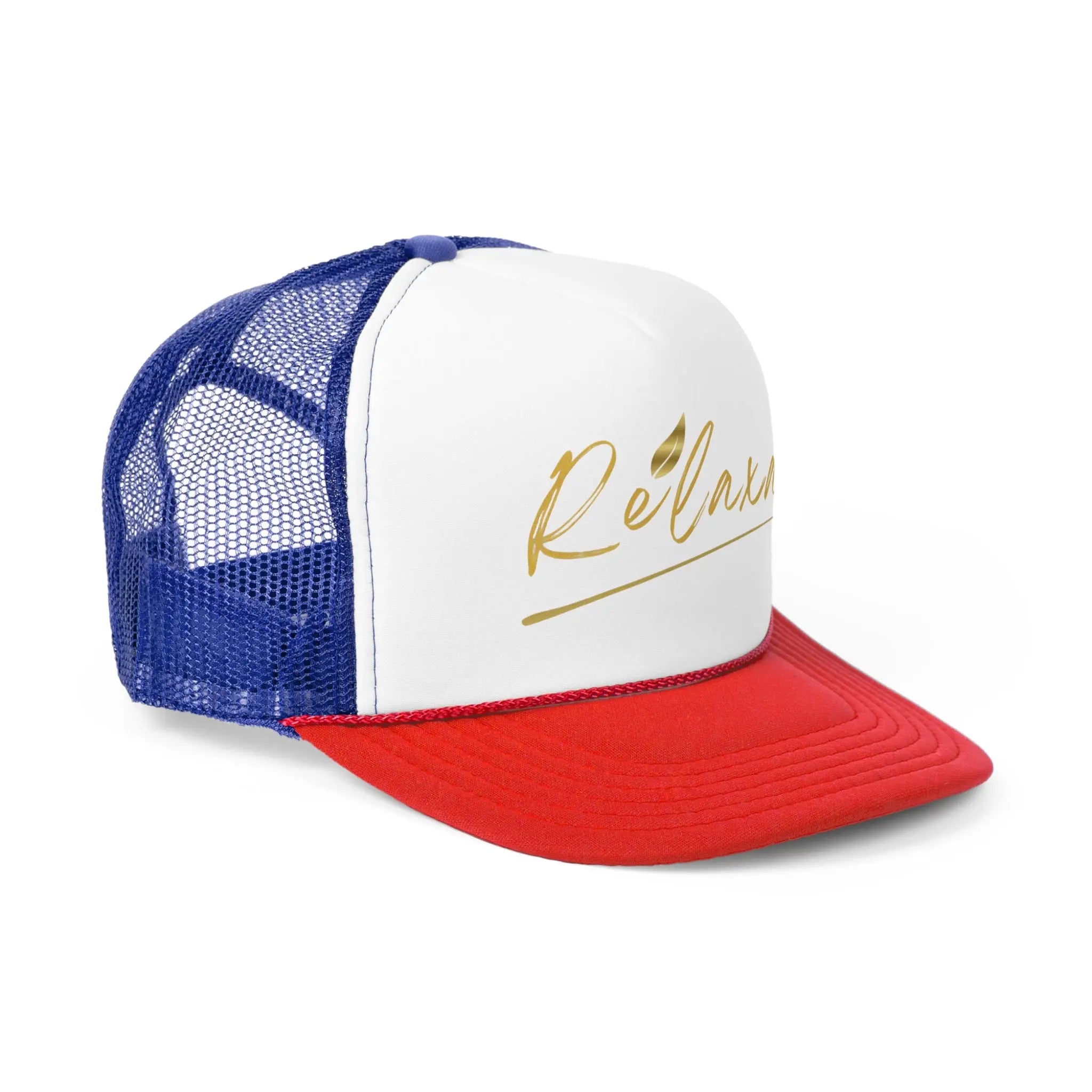 Relaxa Trucker Cap - Powered by Google, Perfect Gift for Tech Lovers Printify