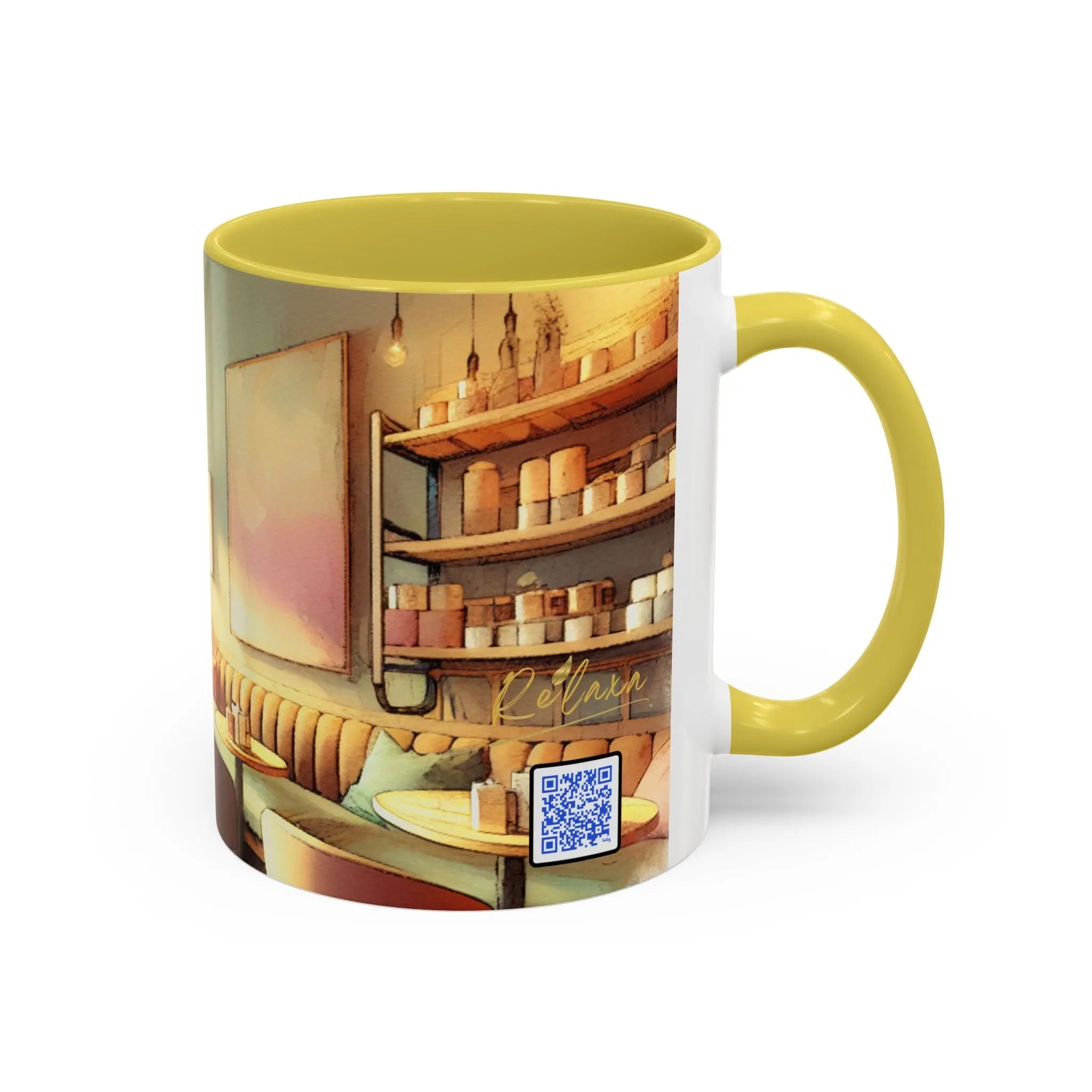 Colorful Café Mug - 11oz & 15oz - Perfect for Coffee Lovers & Gift Giving Printify