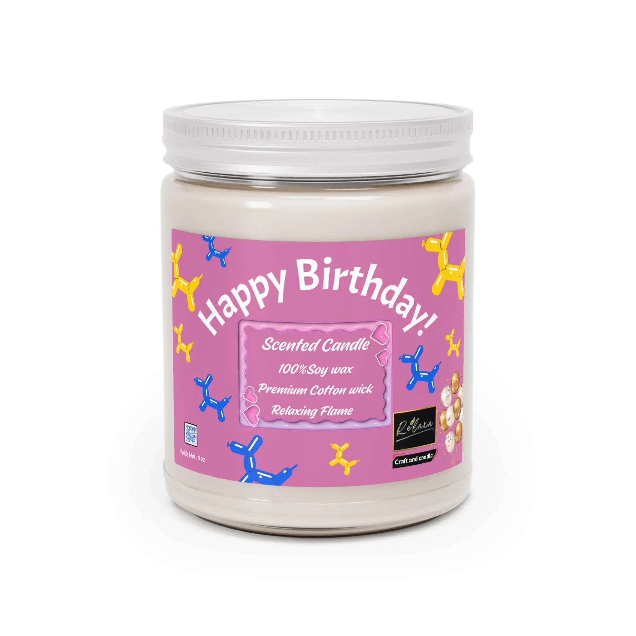 Happy Birthday Scented Candle Relaxa Candle Canada