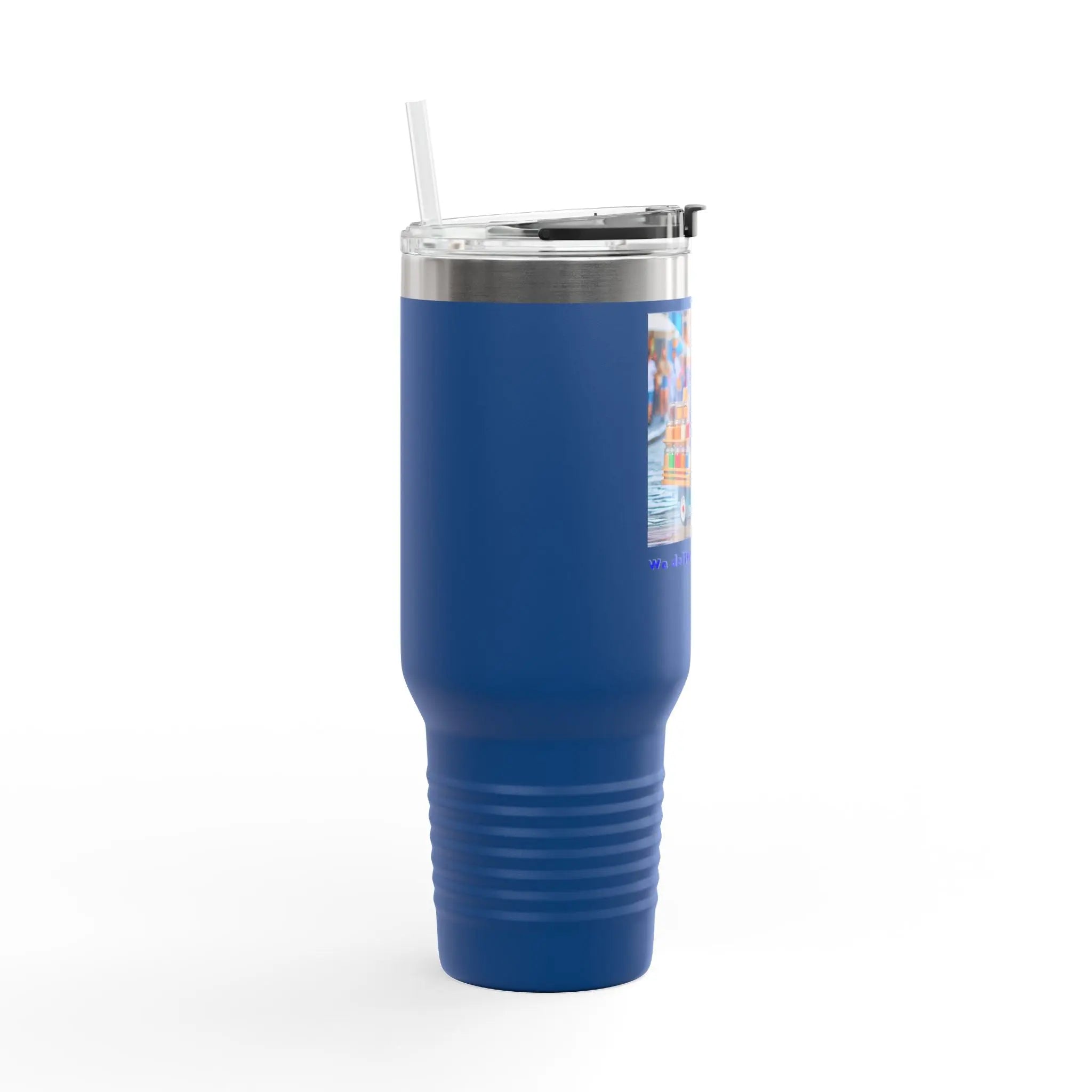 Insulated Travel Mug - We Deliver Everywhere Design, 40oz Printify