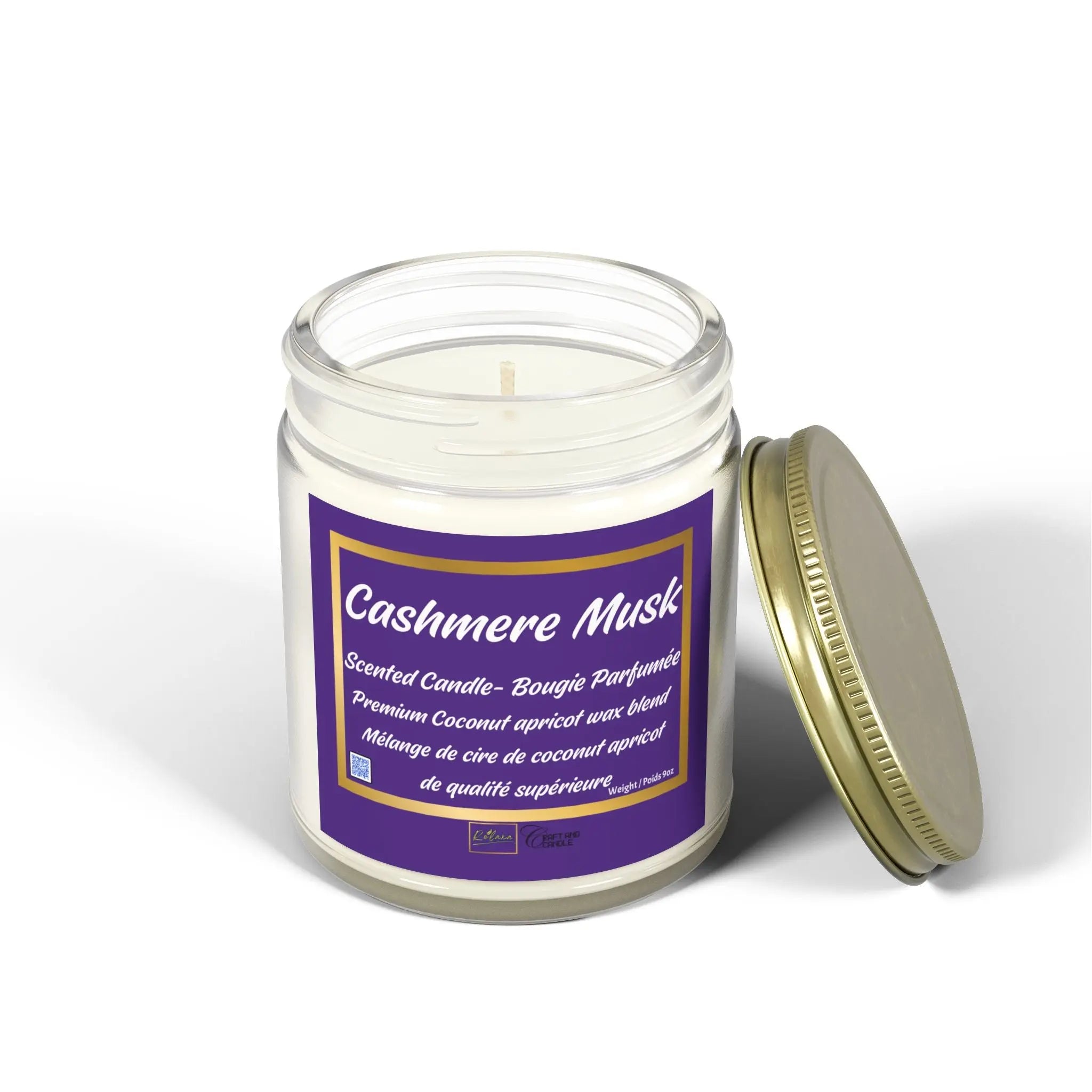 Candle, Cashmere Musk Scented Coconut Apricot Relaxa Candle Canada