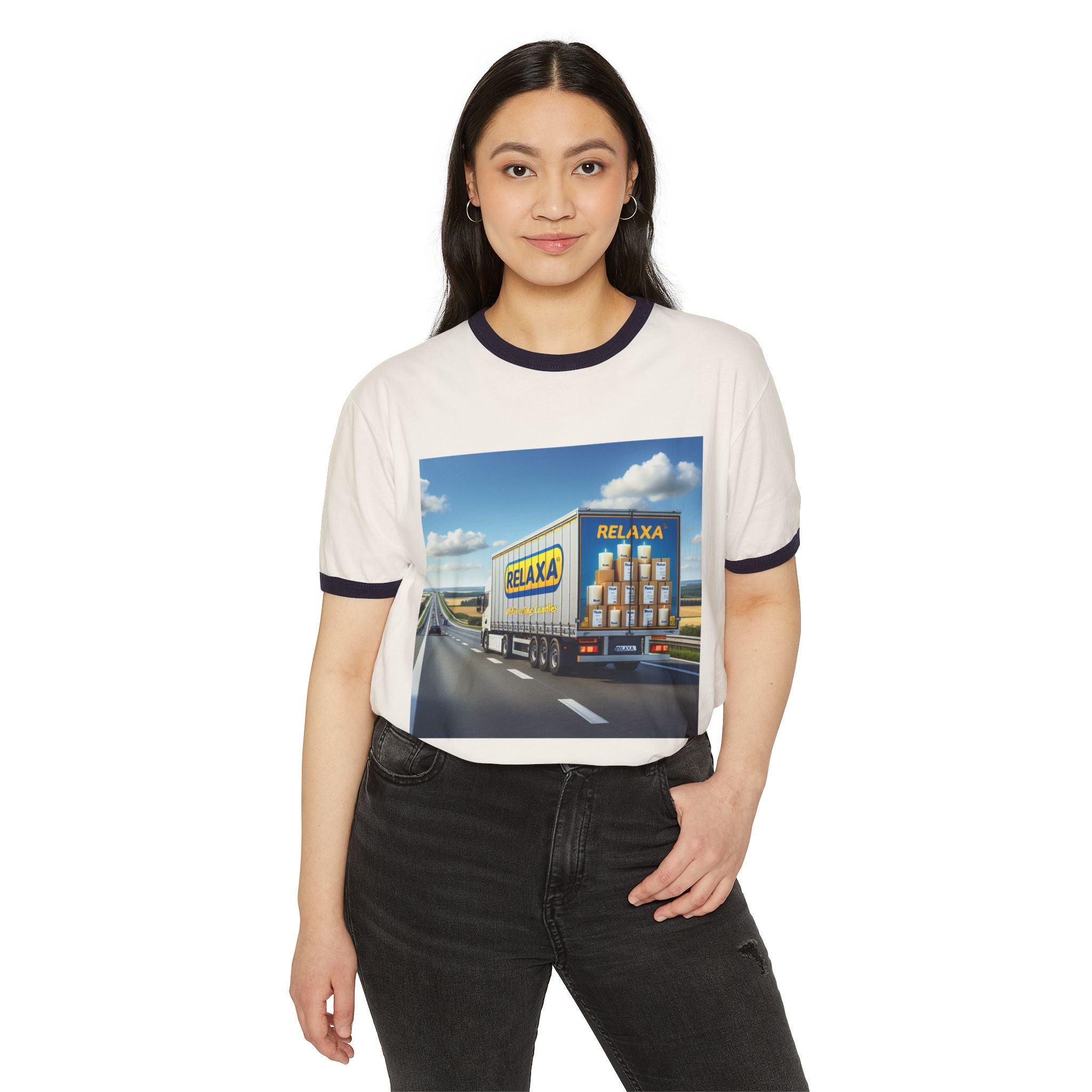 Relaxed Delivery Unisex Cotton Ringer T-Shirt - Fun & Trendy Graphic Tee