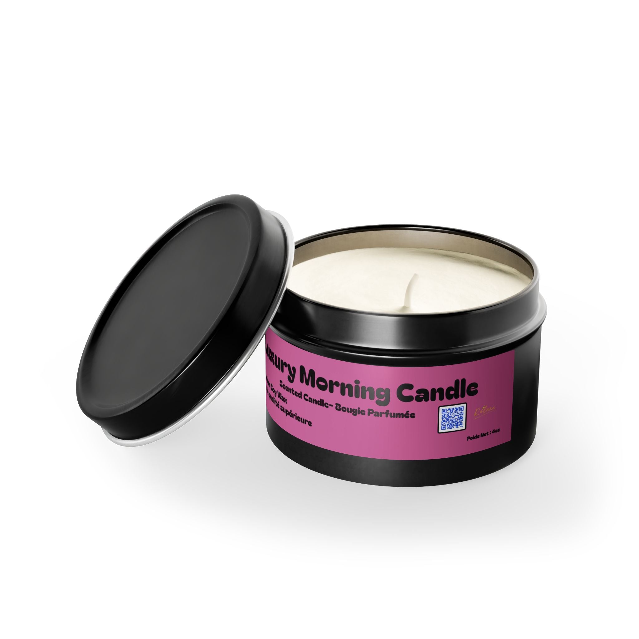 Luxurious Morning Soy Candles, Scented Candle for Relaxation, Home Fragrance Gift, Eco-Friendly Candle, Tin Candle for Aromatherapy