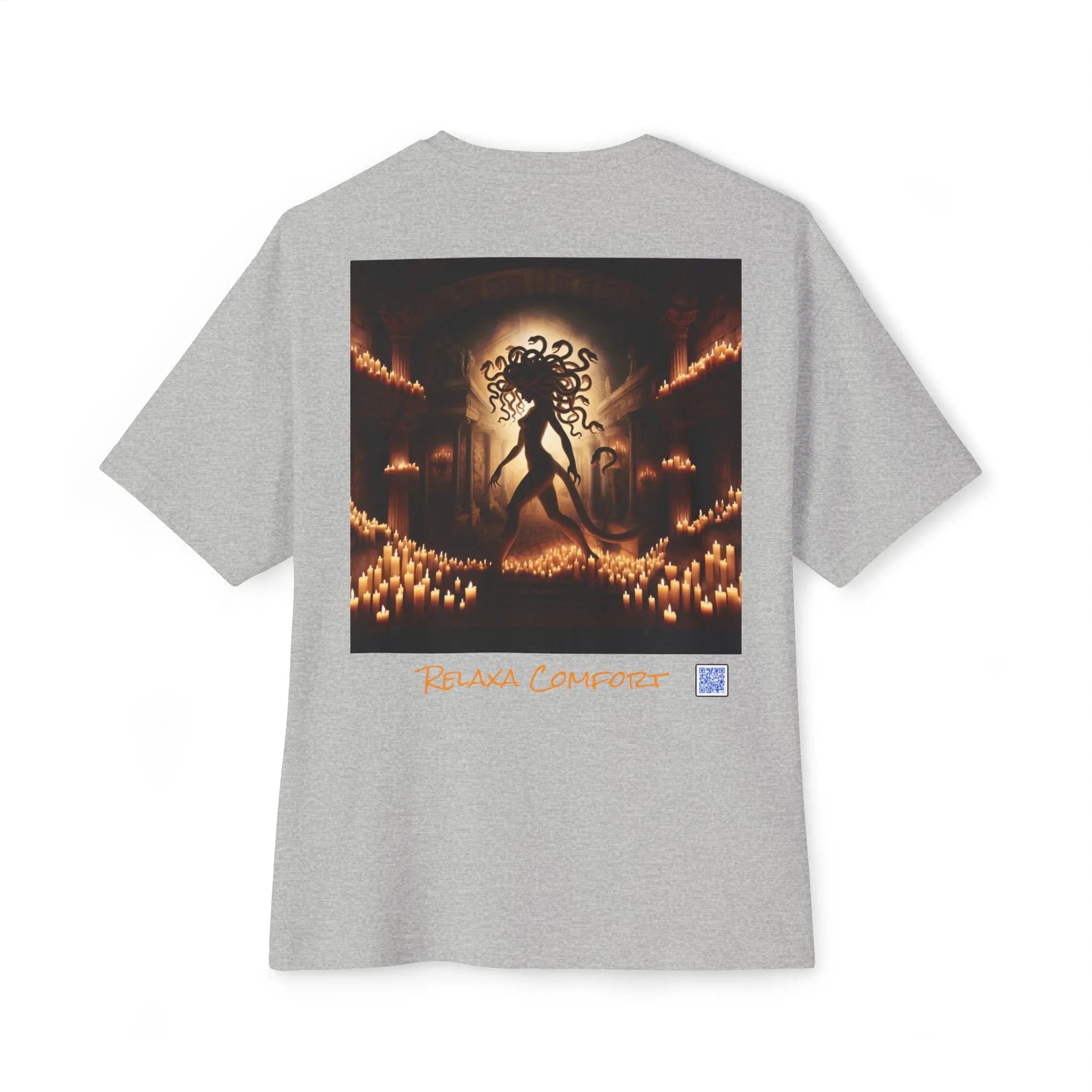 Mystical Medusa Oversized Tee - Unisex Graphic Tee for Art Lovers Printify