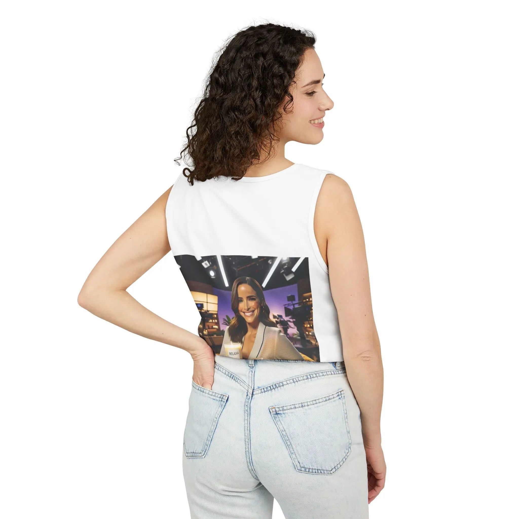 Unisex Relaxing Candle Graphic Tank Top - Perfect for Summer, Gifting & Relaxation Printify