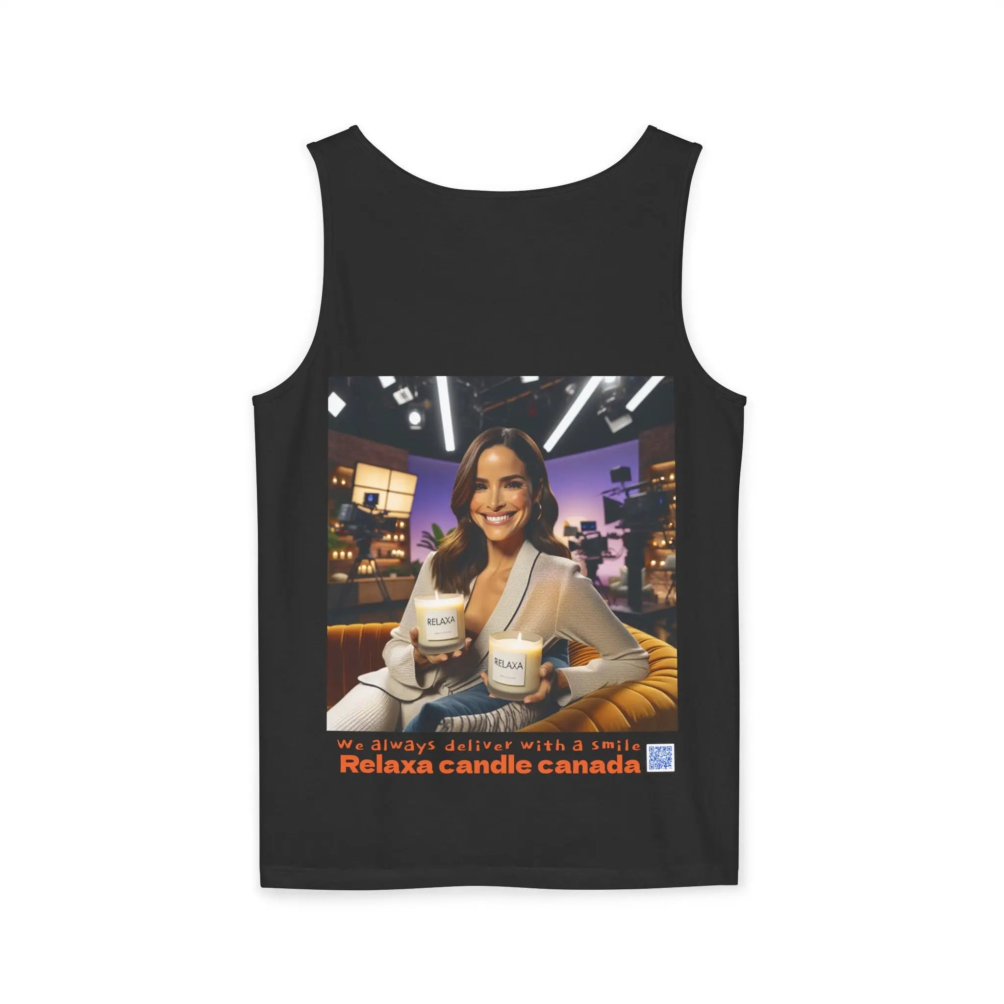 Unisex Relaxing Candle Graphic Tank Top - Perfect for Summer, Gifting & Relaxation Printify