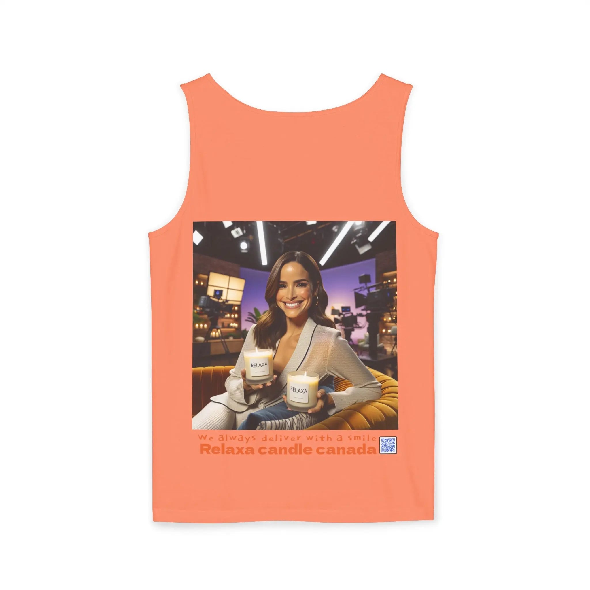 Unisex Relaxing Candle Graphic Tank Top - Perfect for Summer, Gifting & Relaxation Printify