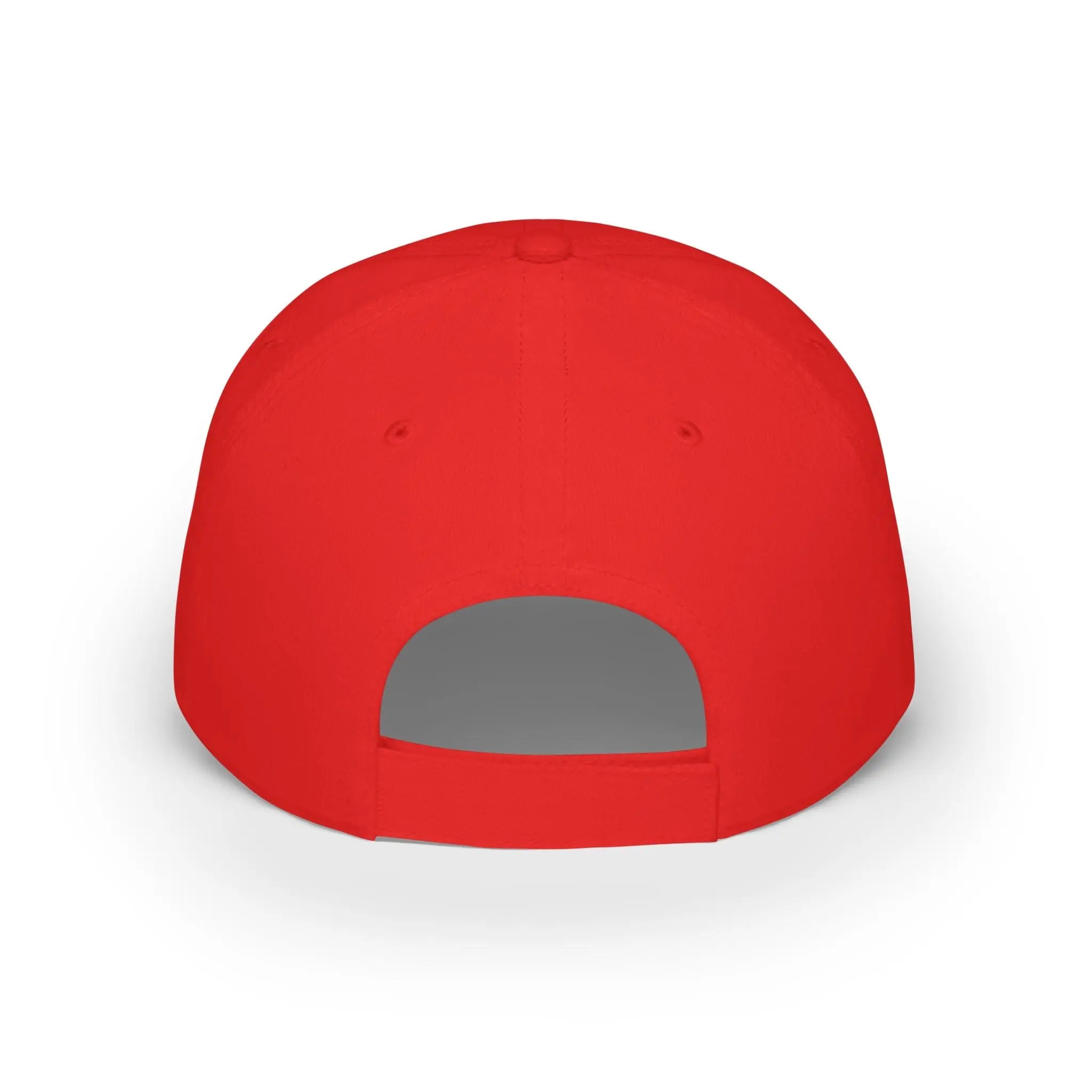Relaxa Red Baseball Cap - Stylish Low Profile Cap for Casual Outings Printify