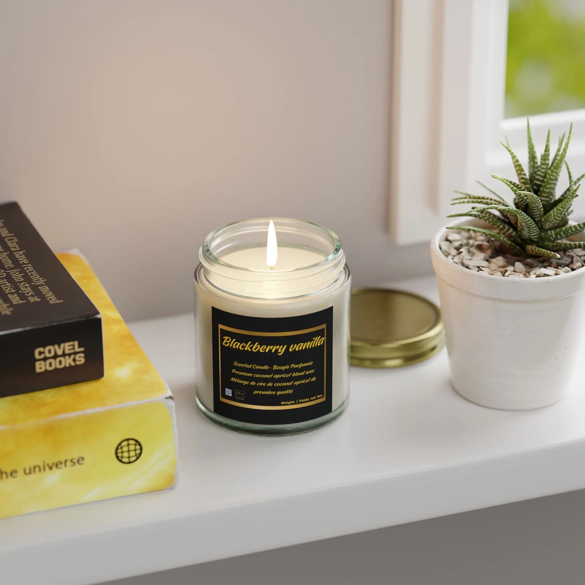 Candle Set - Blackberry Vanilla Scented Candles, 4oz & 9oz Relaxa Candle Canada