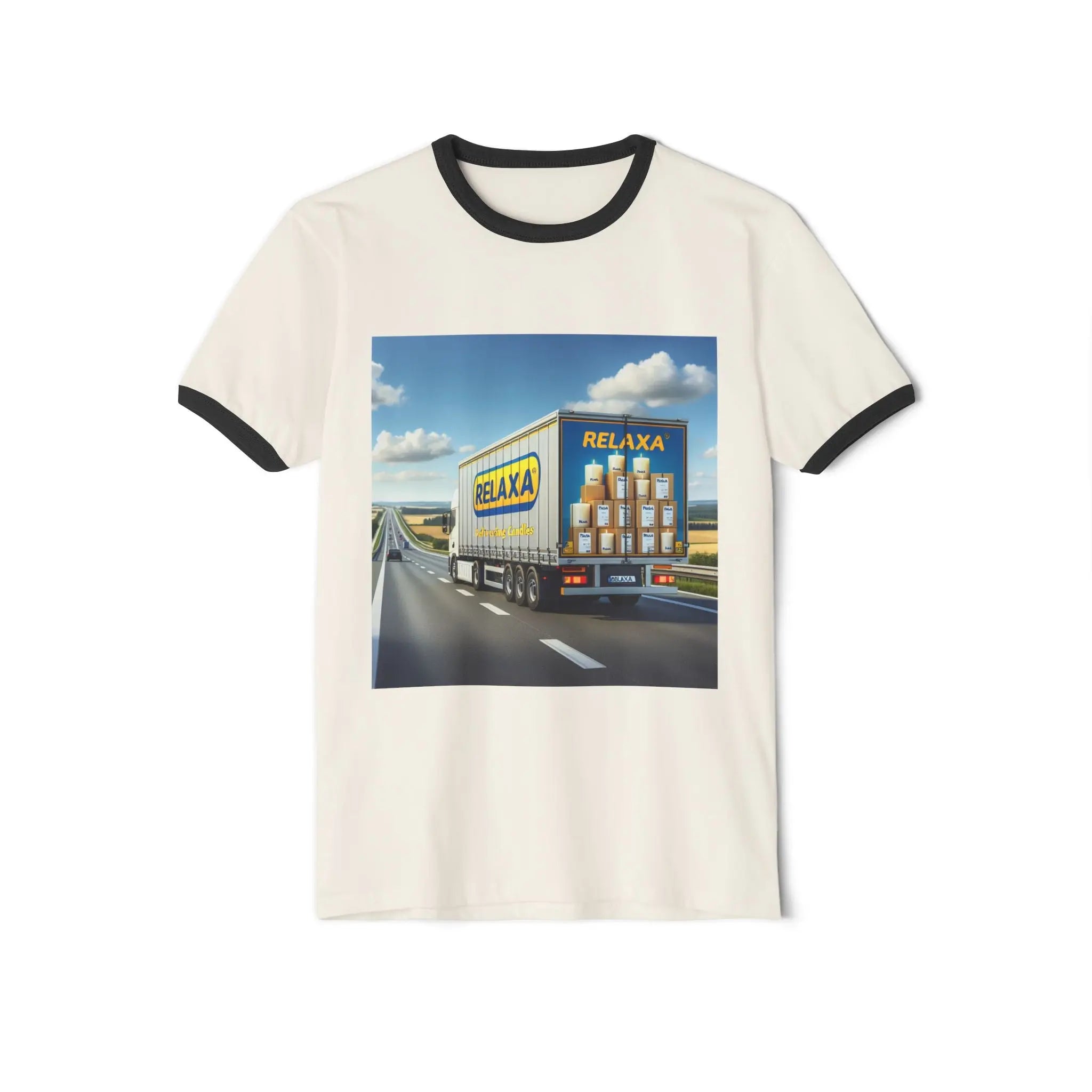 Relaxed Delivery Unisex Cotton Ringer T-Shirt - Fun & Trendy Graphic Tee Printify