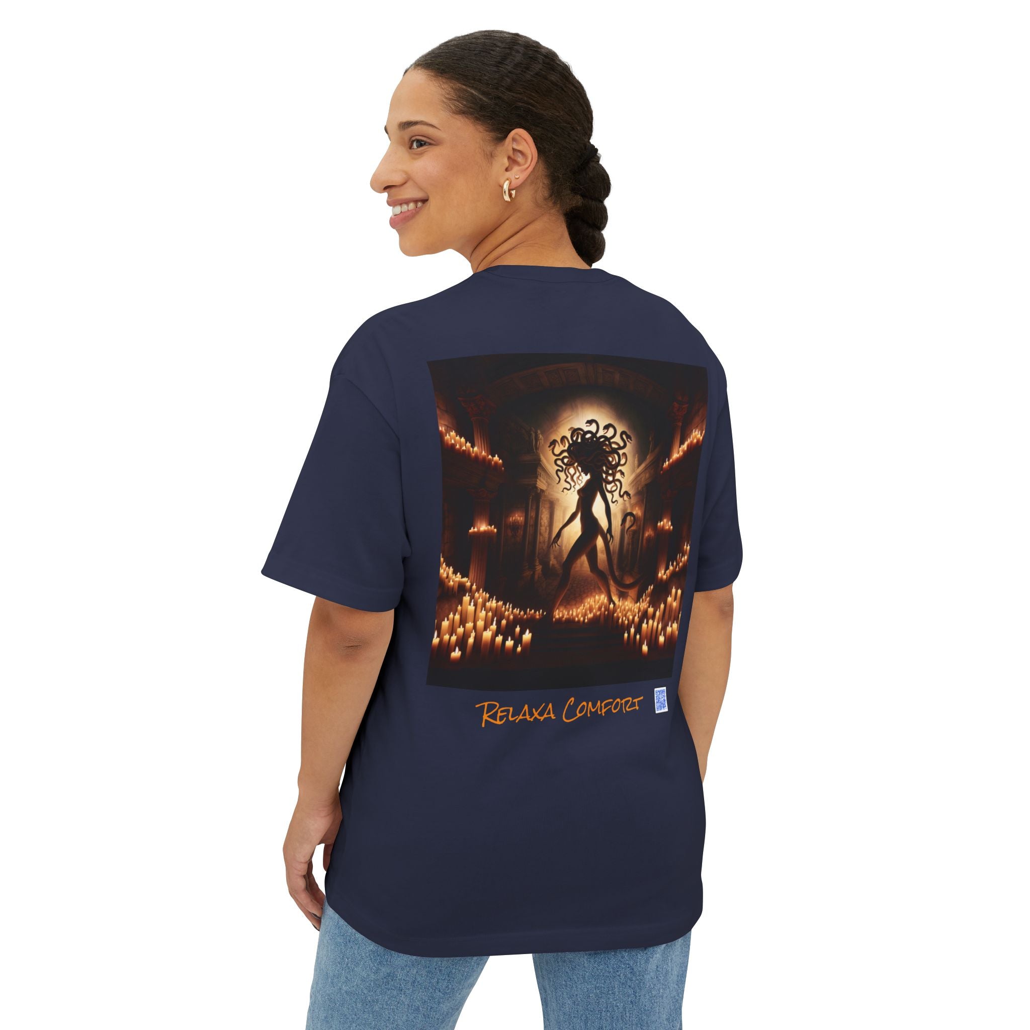 T-shirt surdimensionné Mystical Medusa - T-shirt graphique unisexe pour les amateurs d'art