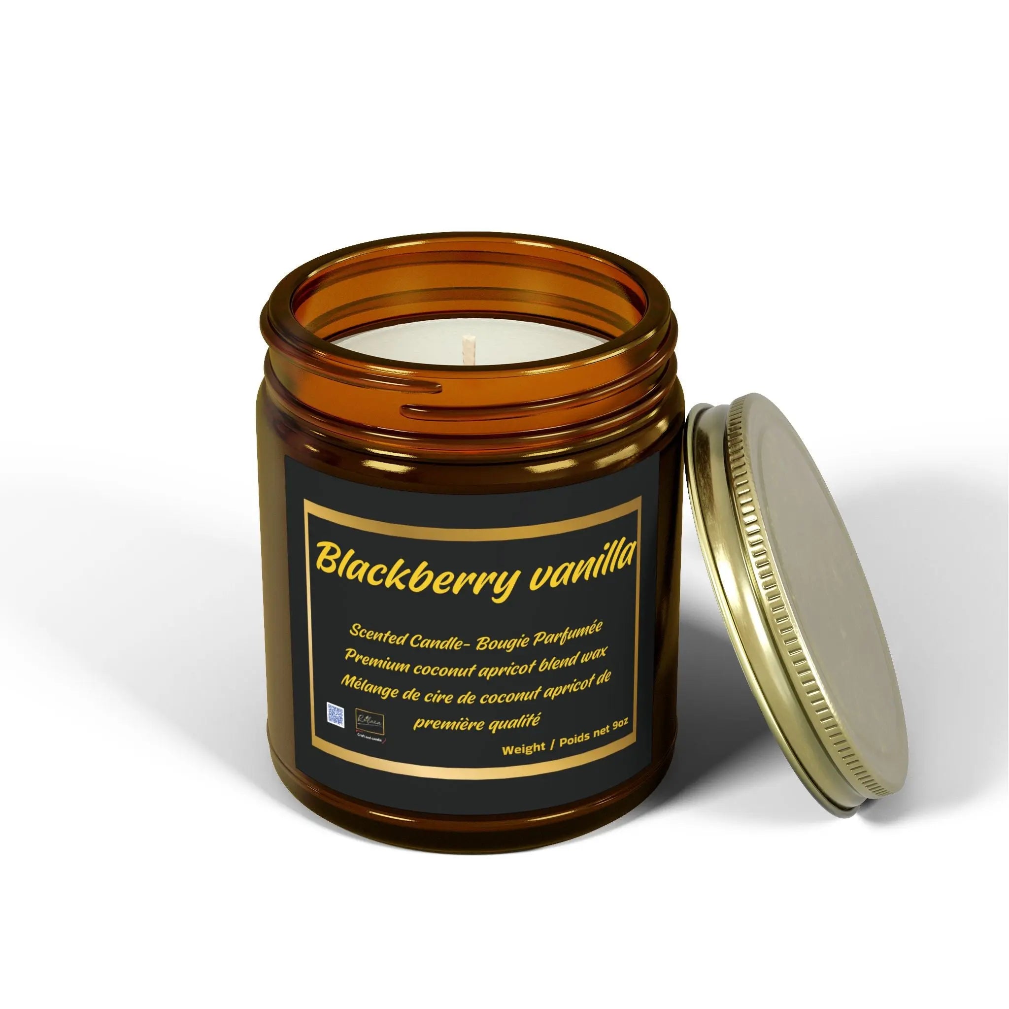 Candle Set - Blackberry Vanilla Scented Candles, 4oz & 9oz Relaxa Candle Canada