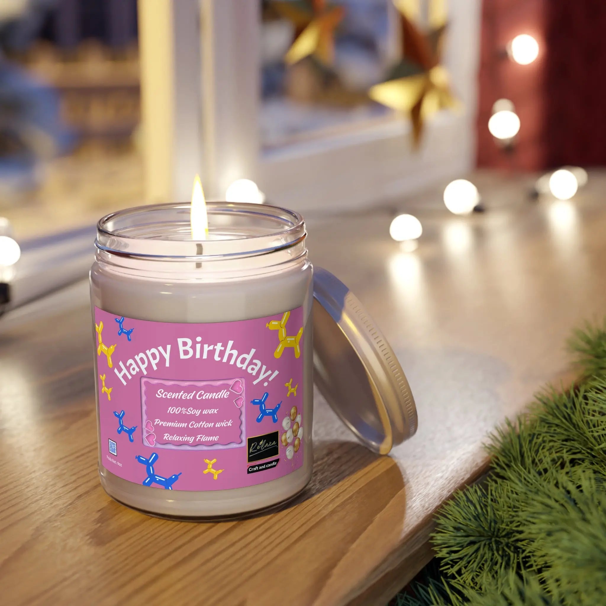 Happy Birthday Scented Candle Relaxa Candle Canada