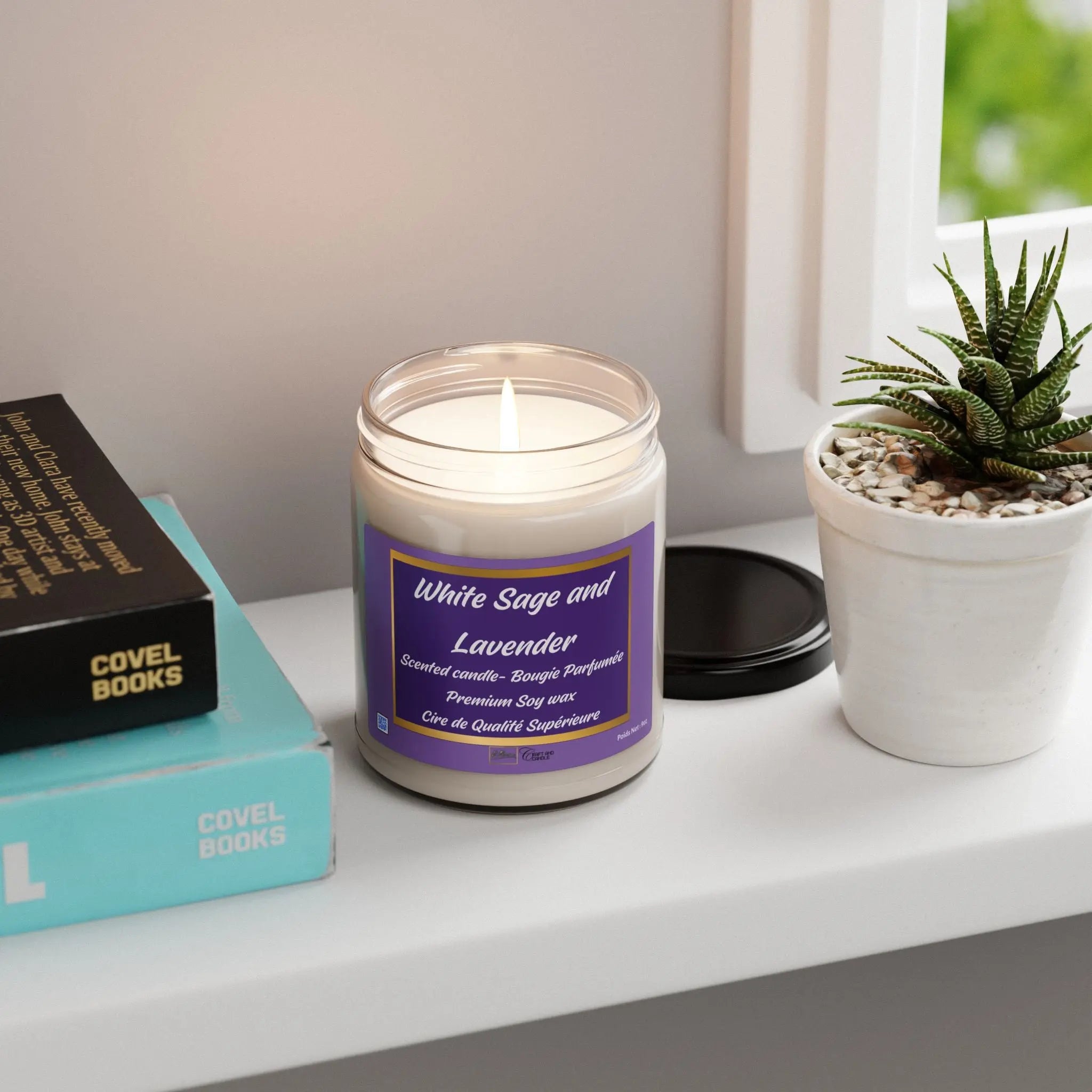 Soy Candle - White Sage and Lavender Relaxa Candle Canada