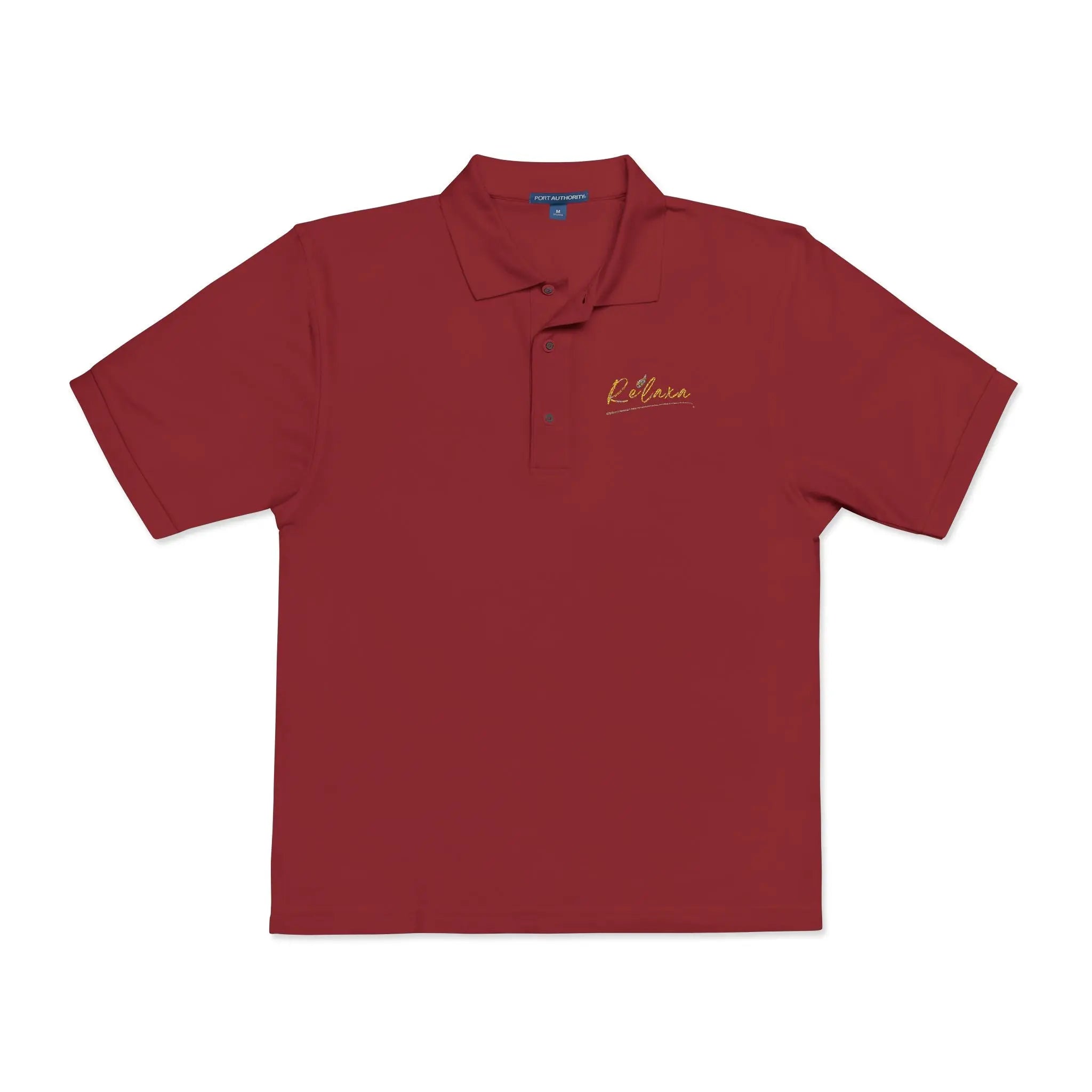 Stylish Unisex Polo Shirt with Inspirational Embroidery Printify