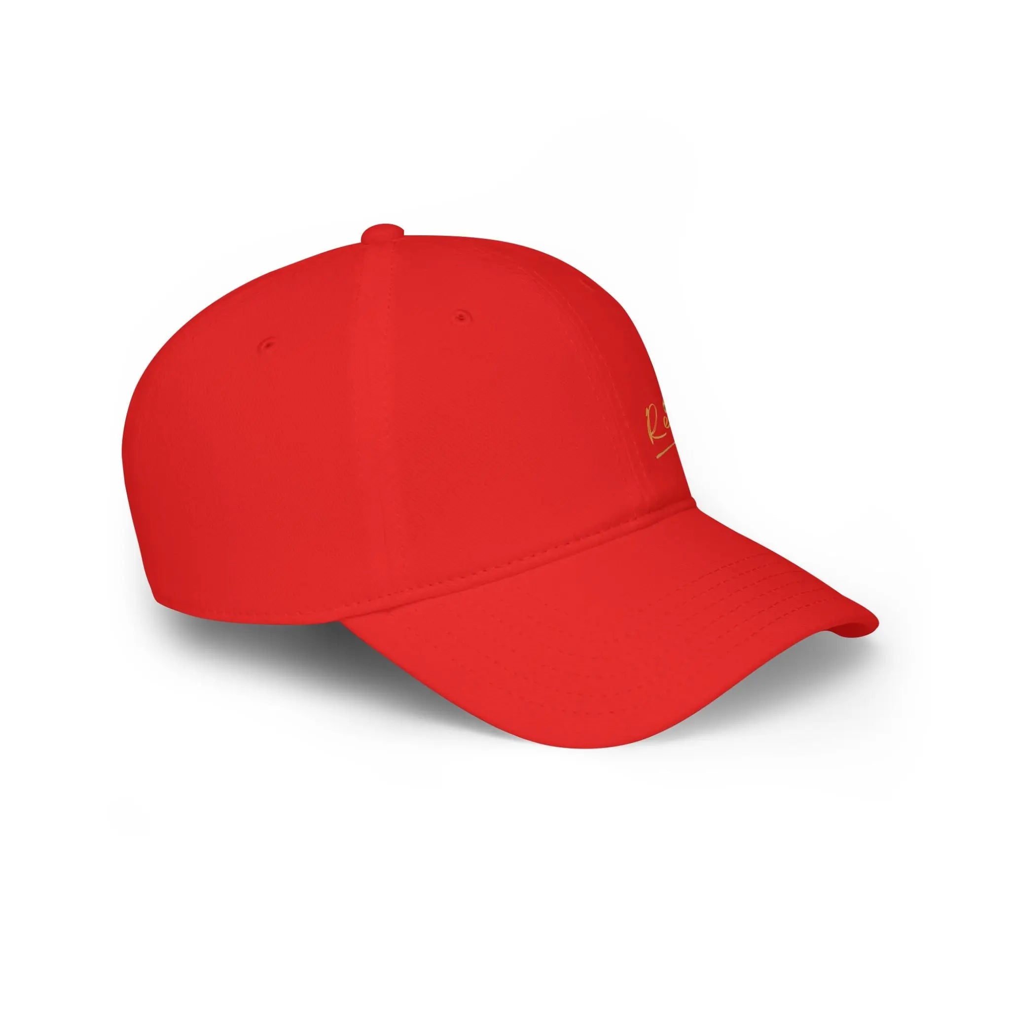 Relaxa Red Baseball Cap - Stylish Low Profile Cap for Casual Outings Printify