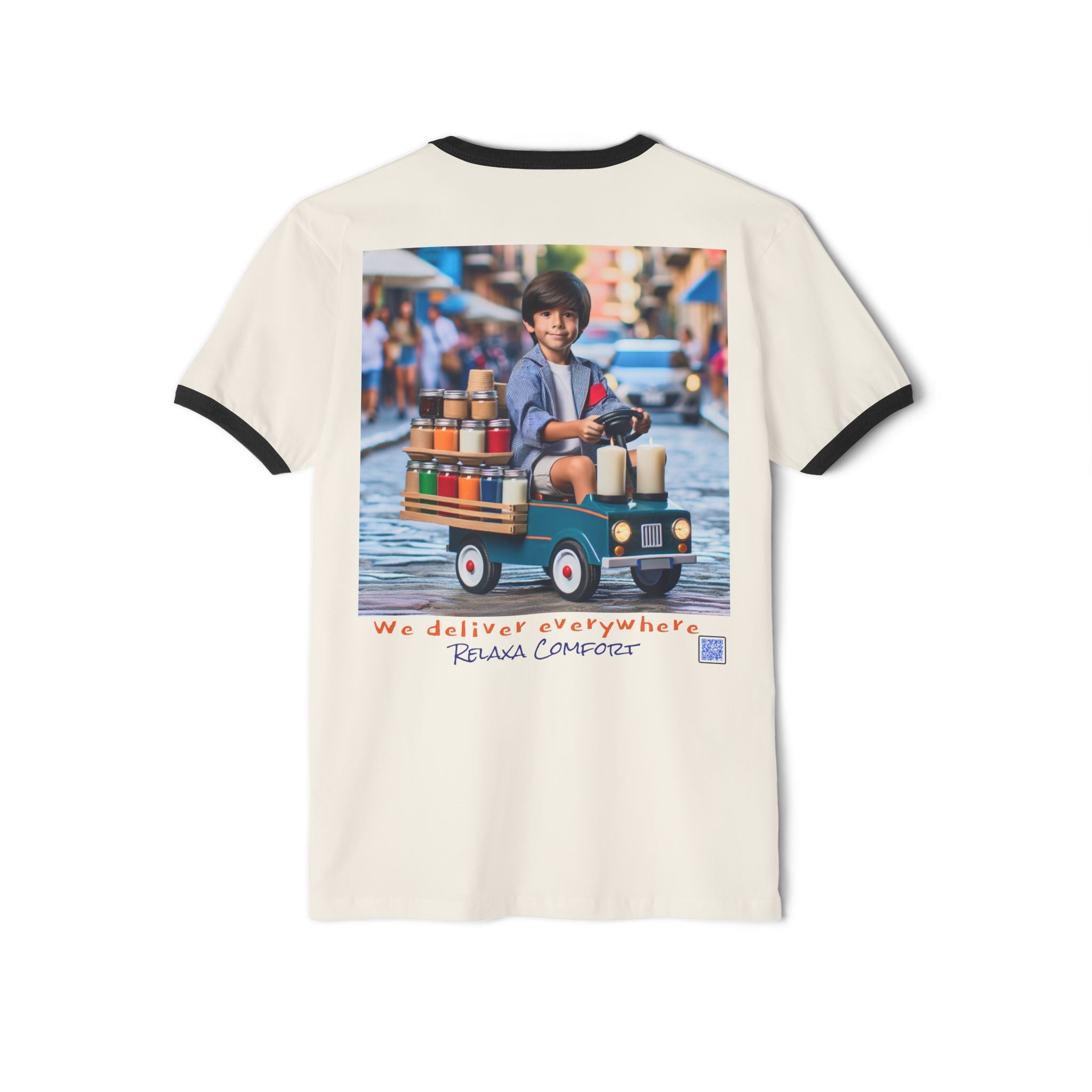 Relaxed Delivery Unisex Cotton Ringer T-Shirt - Fun & Trendy Graphic Tee