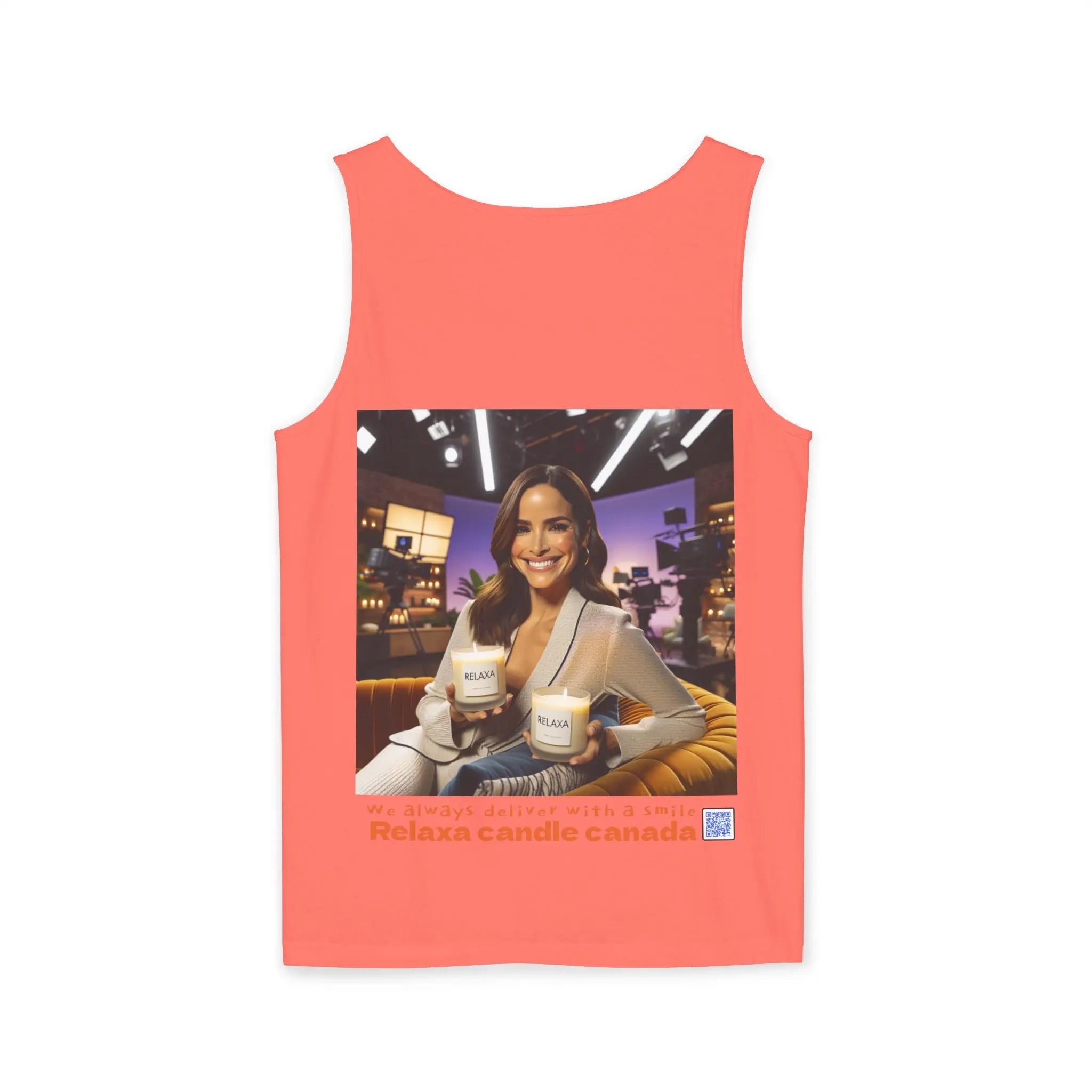 Unisex Relaxing Candle Graphic Tank Top - Perfect for Summer, Gifting & Relaxation Printify