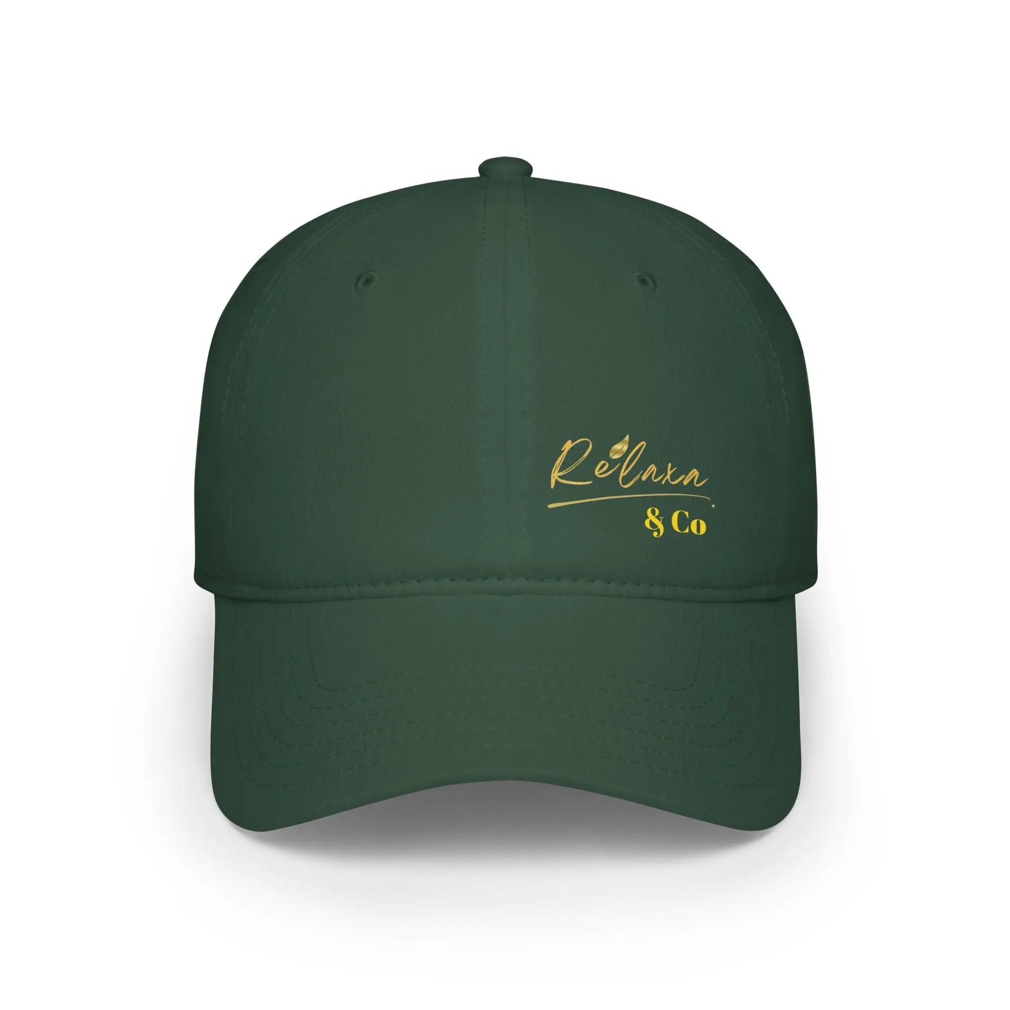 Relaxa Red Baseball Cap - Stylish Low Profile Cap for Casual Outings Printify