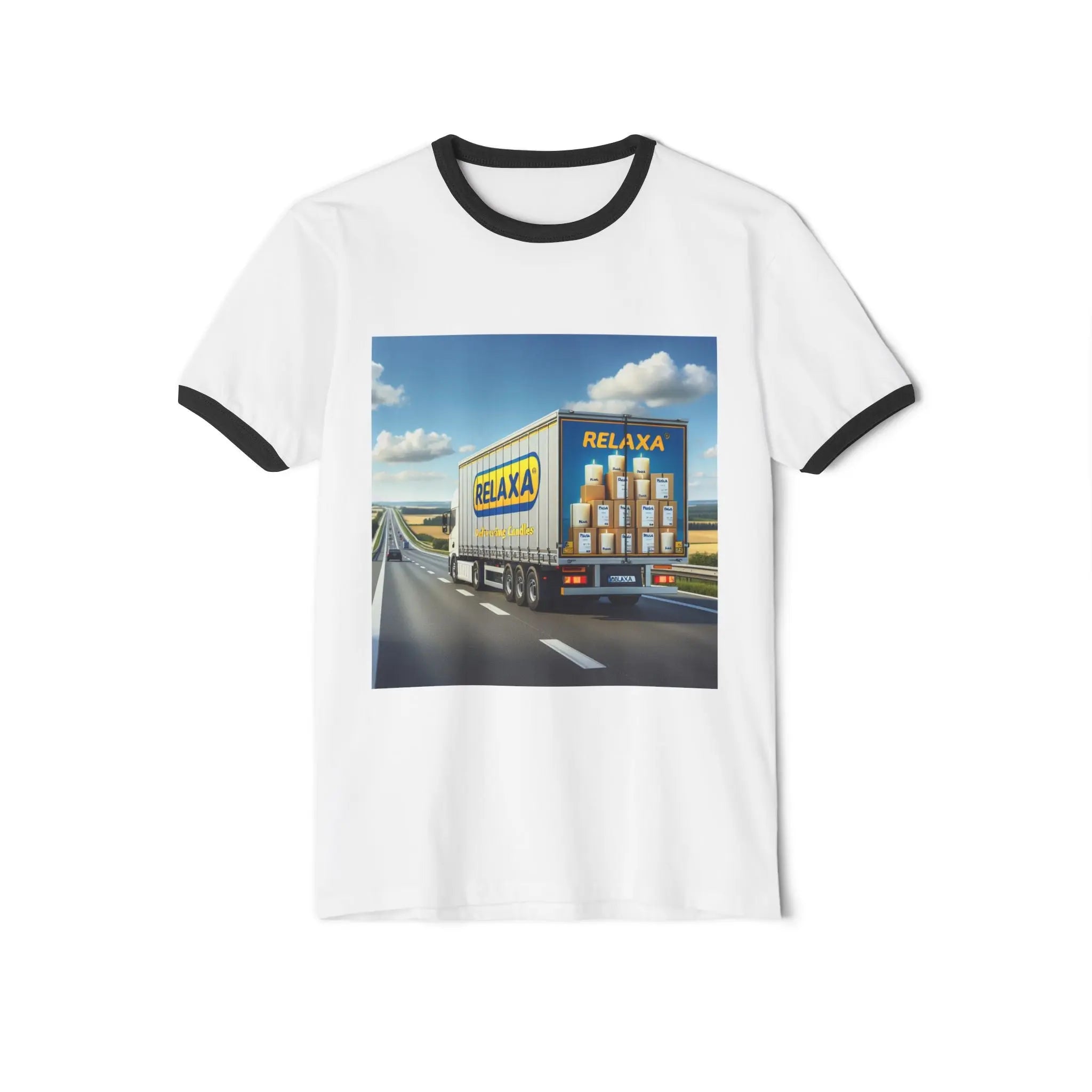 Relaxed Delivery Unisex Cotton Ringer T-Shirt - Fun & Trendy Graphic Tee Printify