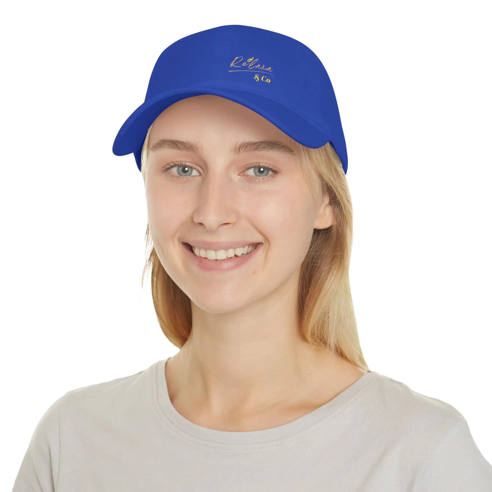 Relaxa Red Baseball Cap - Stylish Low Profile Cap for Casual Outings Printify