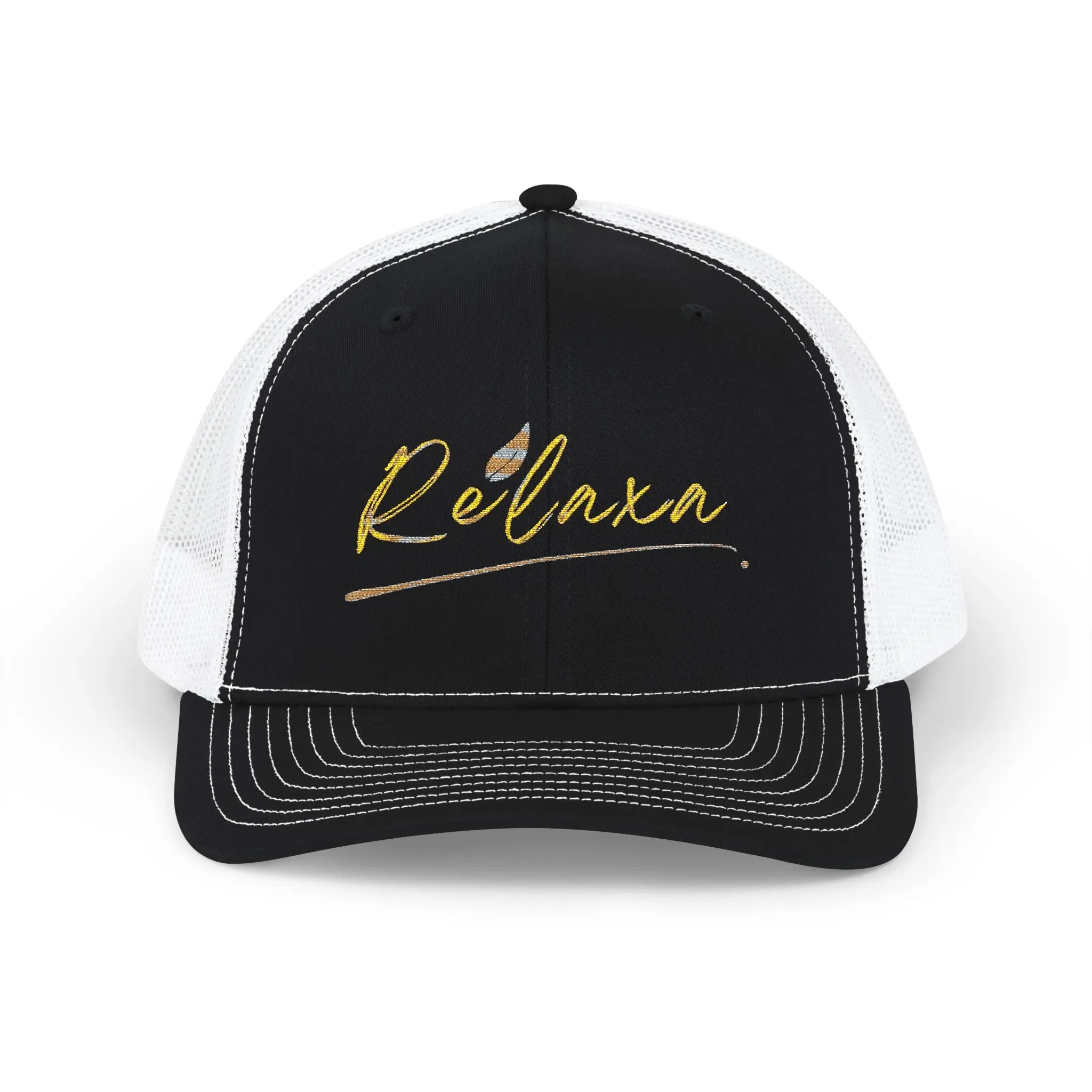 Relaxing Snapback Trucker Cap - Stylish Embroidered Hat Printify