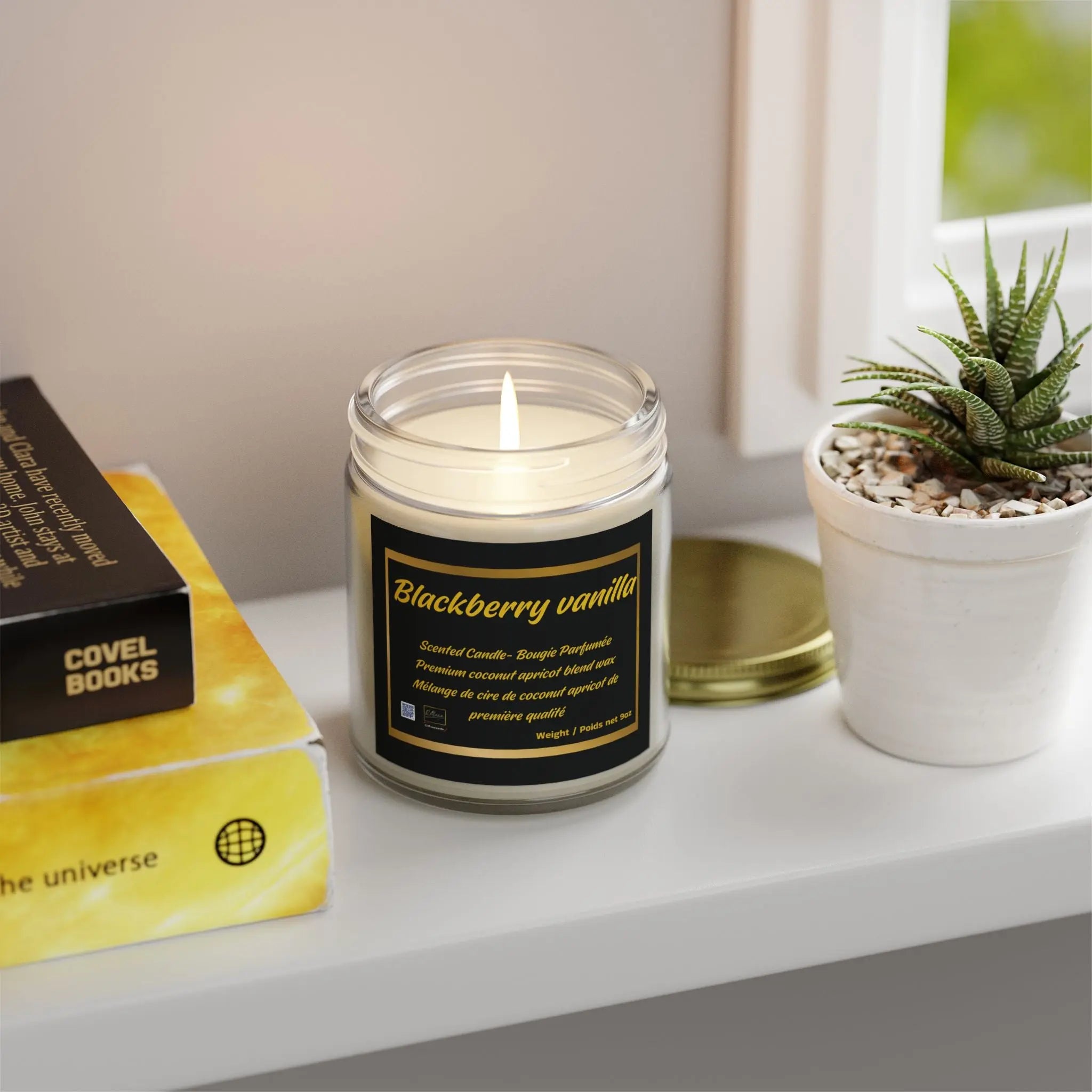 Candle Set - Blackberry Vanilla Scented Candles, 4oz & 9oz Relaxa Candle Canada