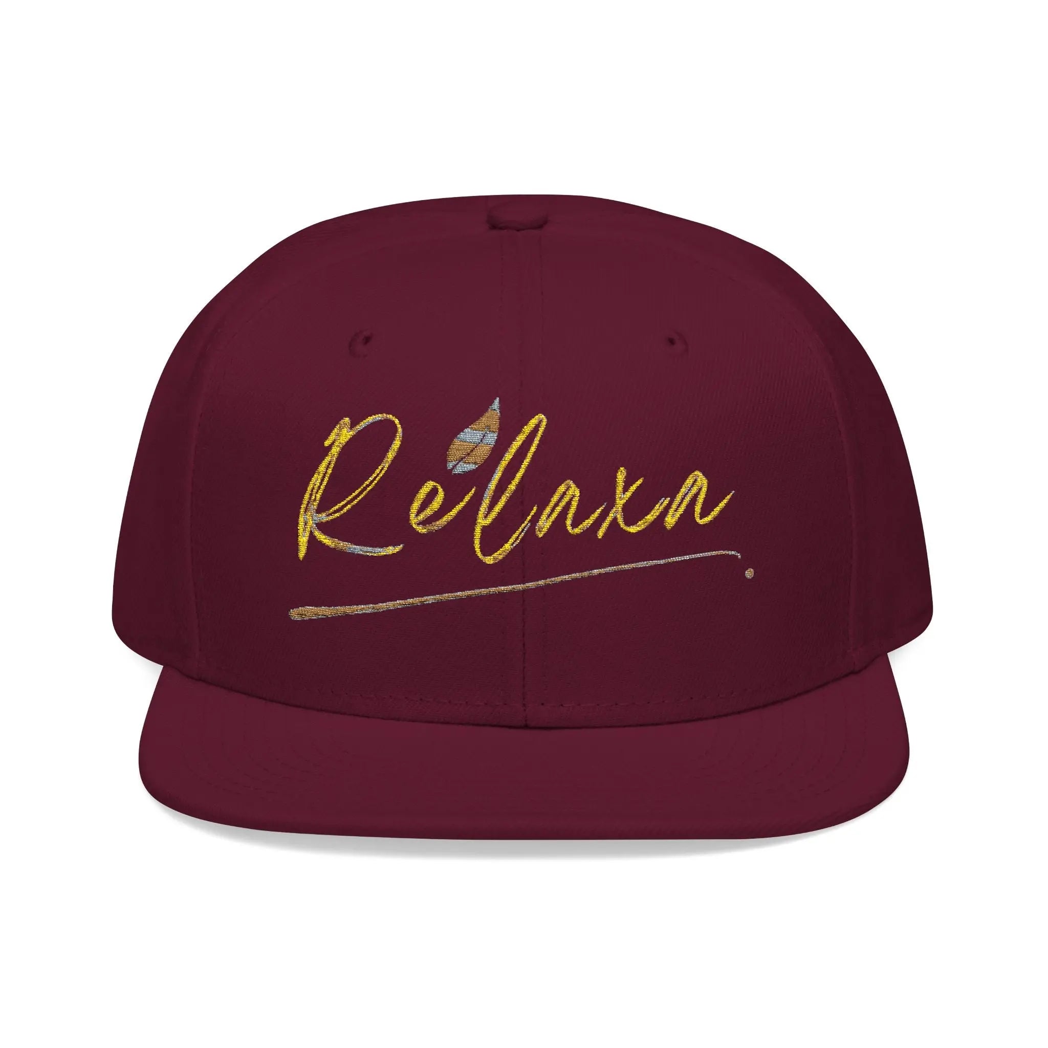 Relaxa Embroidered Snapback Cap - Casual Style Hat for Relaxation Lovers Printify