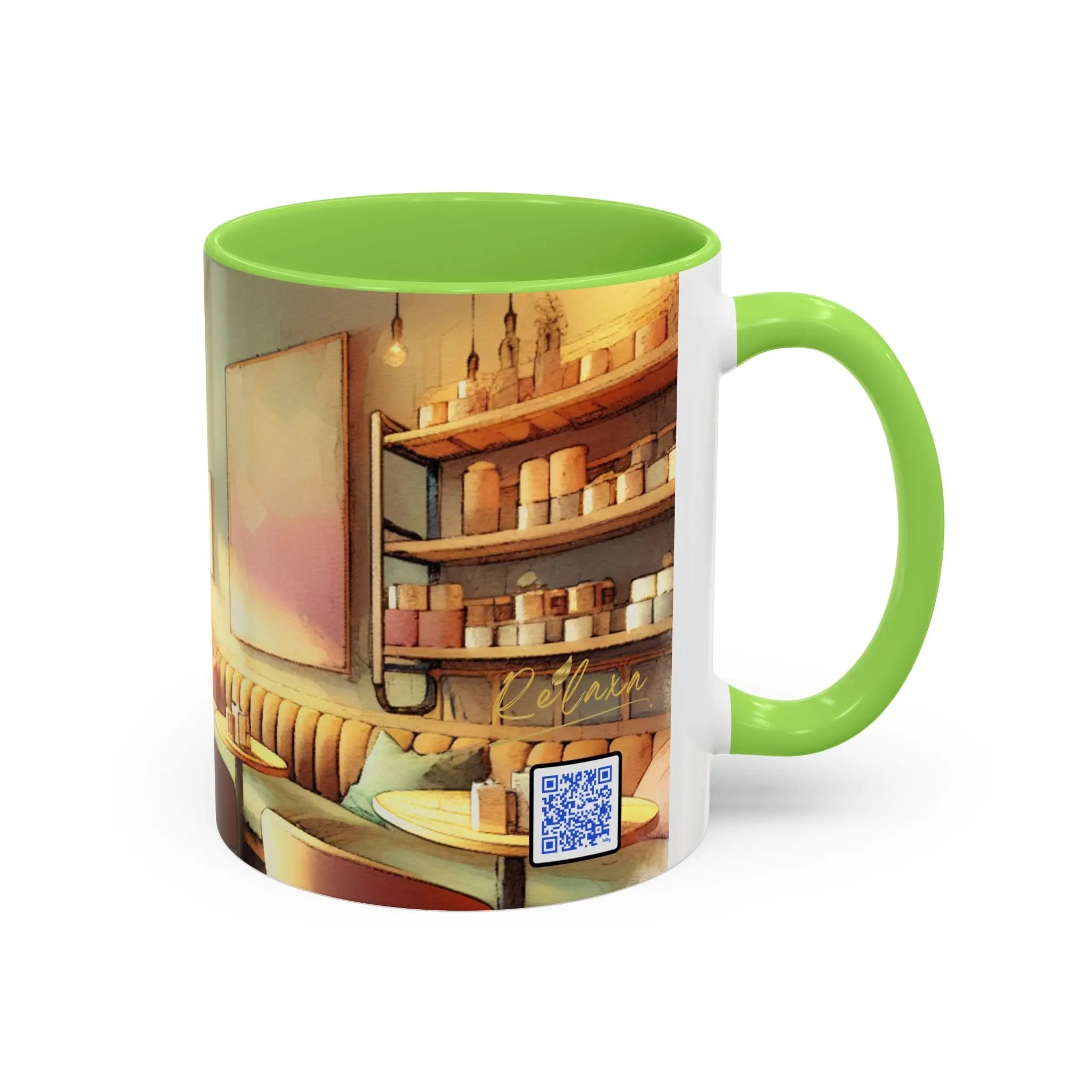 Colorful Café Mug - 11oz & 15oz - Perfect for Coffee Lovers & Gift Giving Printify