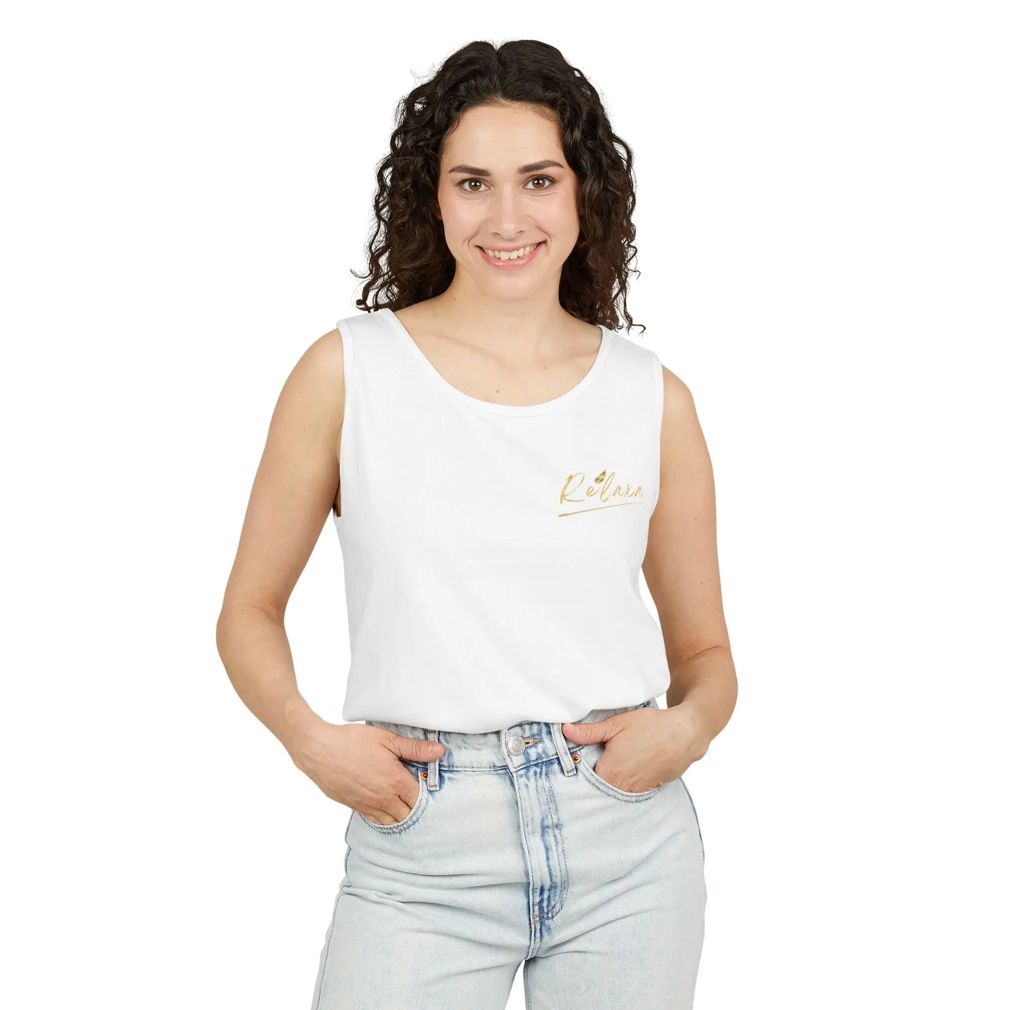 Unisex Relaxing Candle Graphic Tank Top - Perfect for Summer, Gifting & Relaxation Printify