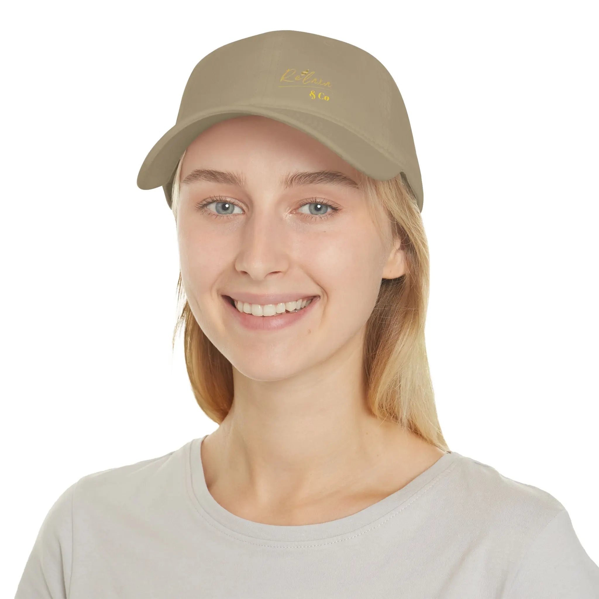 Relaxa Red Baseball Cap - Stylish Low Profile Cap for Casual Outings Printify