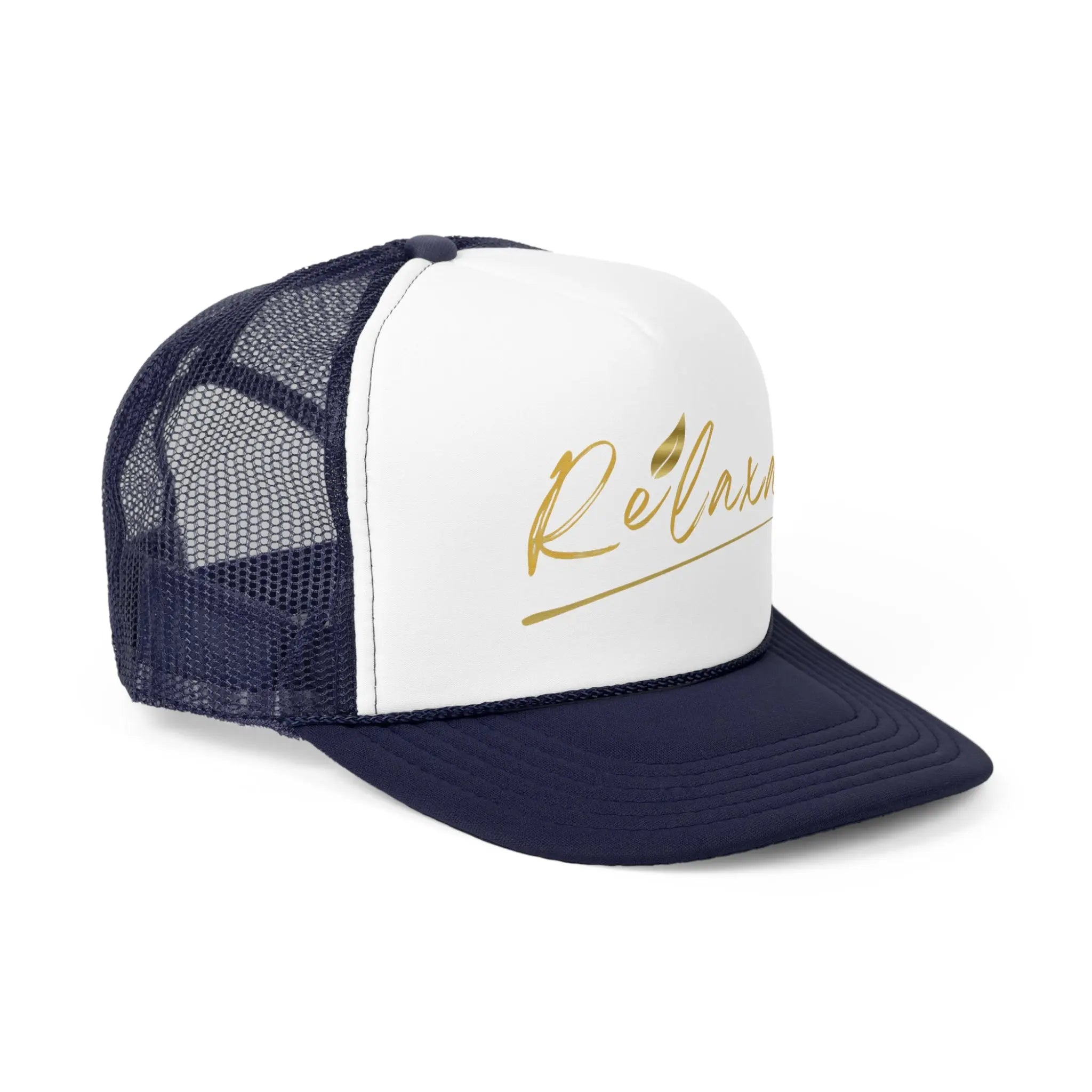 Relaxa Trucker Cap - Powered by Google, Perfect Gift for Tech Lovers Printify