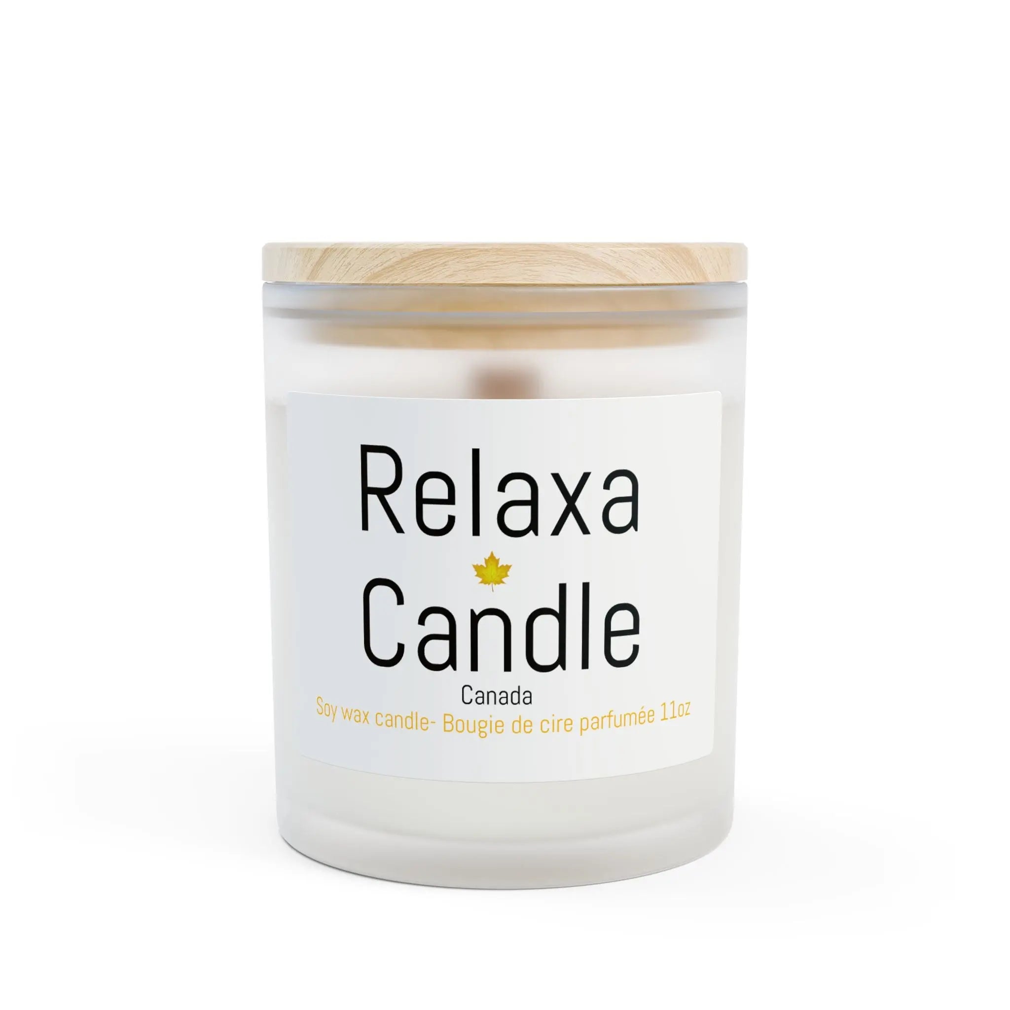 Relaxing Frosted Glass Candle | Scented Soy Wax | Perfect for Home Decor, Self-Care, Spa, Gifts, Relaxation Printify