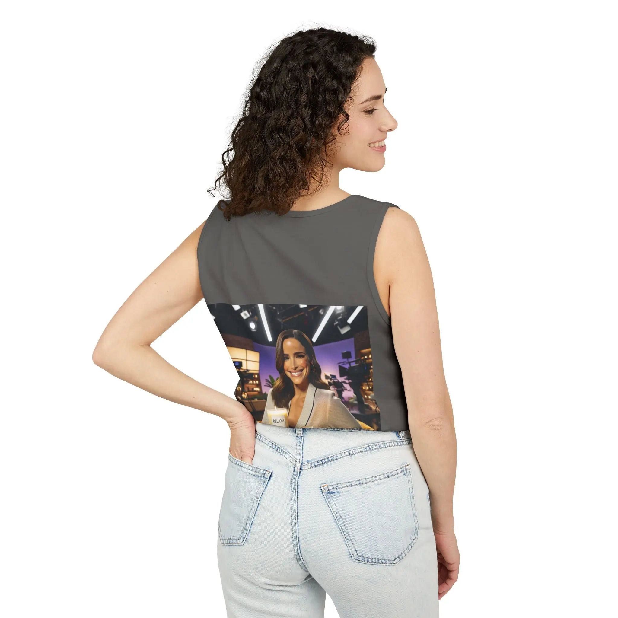 Unisex Relaxing Candle Graphic Tank Top - Perfect for Summer, Gifting & Relaxation Printify