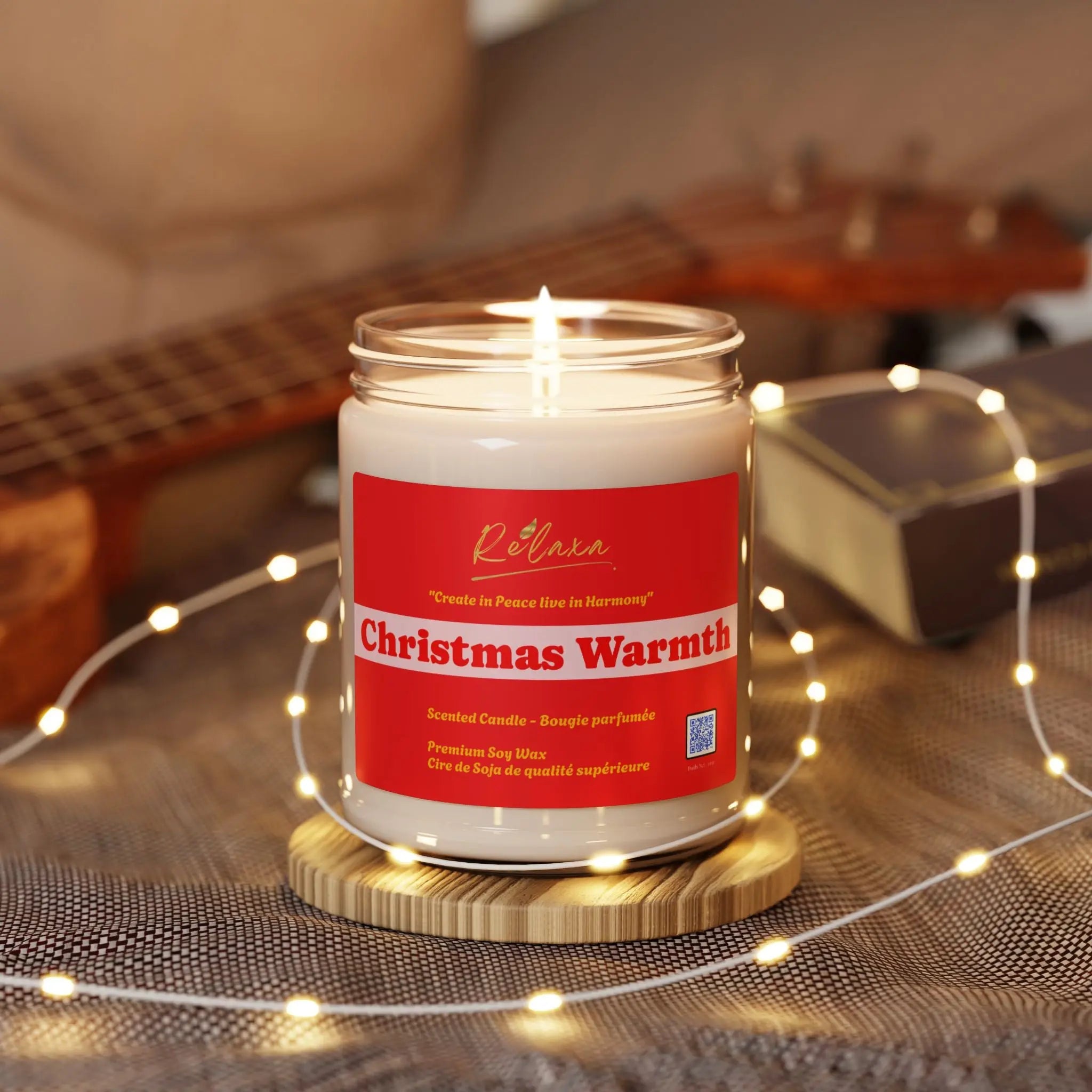Christmas warmth Scented Candle Printify