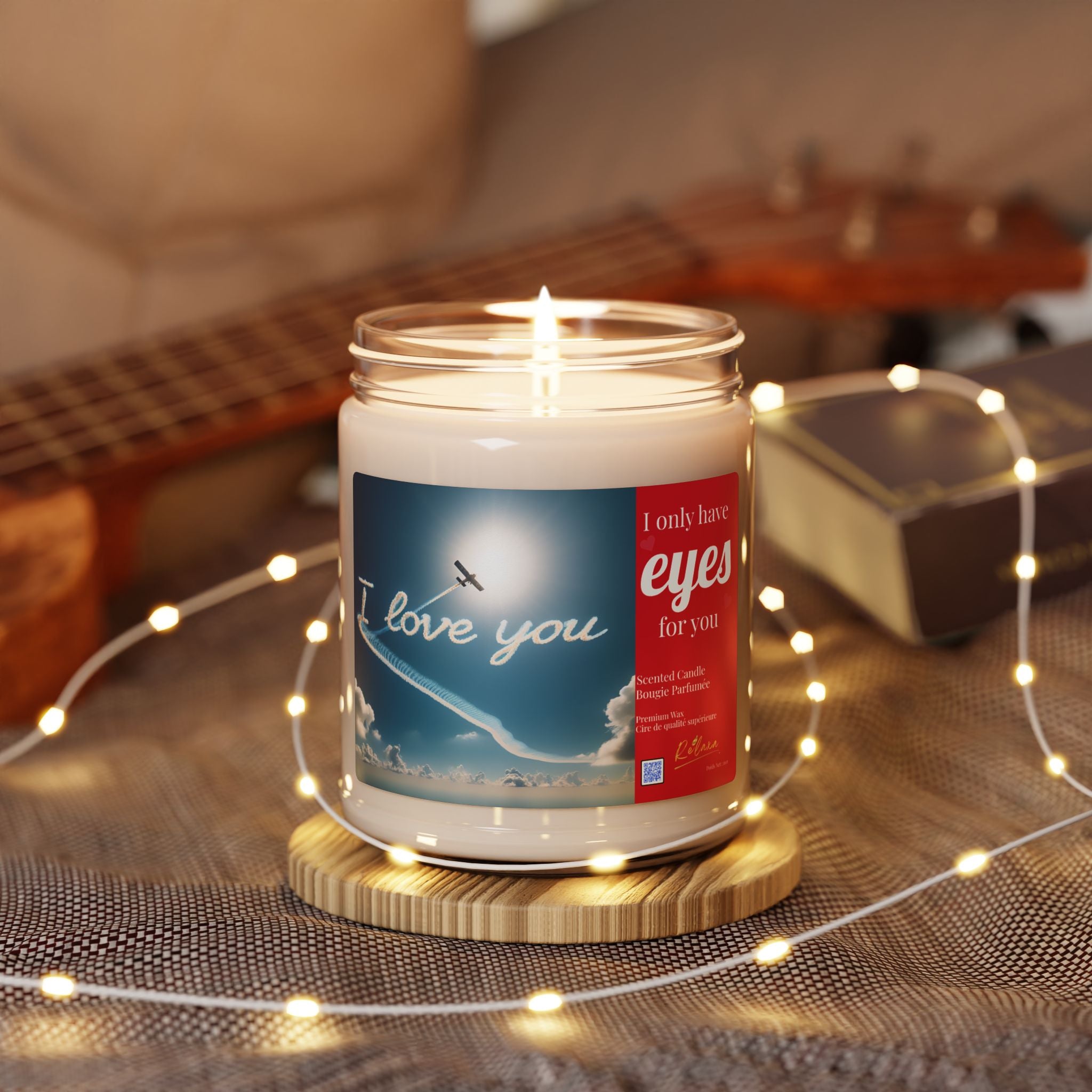 Romantic Scented Soy Candle - 'I Love You' - Perfect Gift for Valentine’s Day, Anniversaries, and Love Celebrations