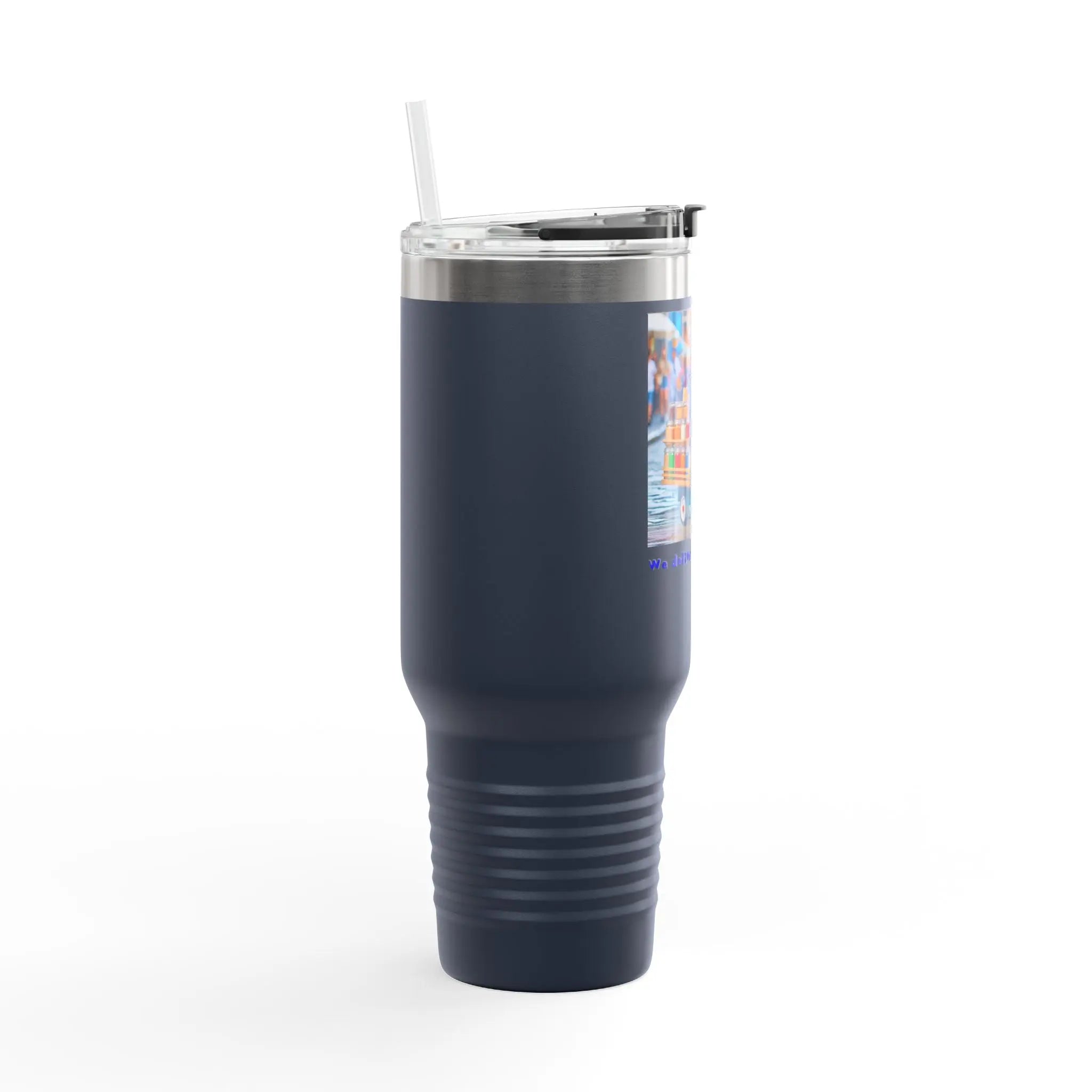 Insulated Travel Mug - We Deliver Everywhere Design, 40oz Printify