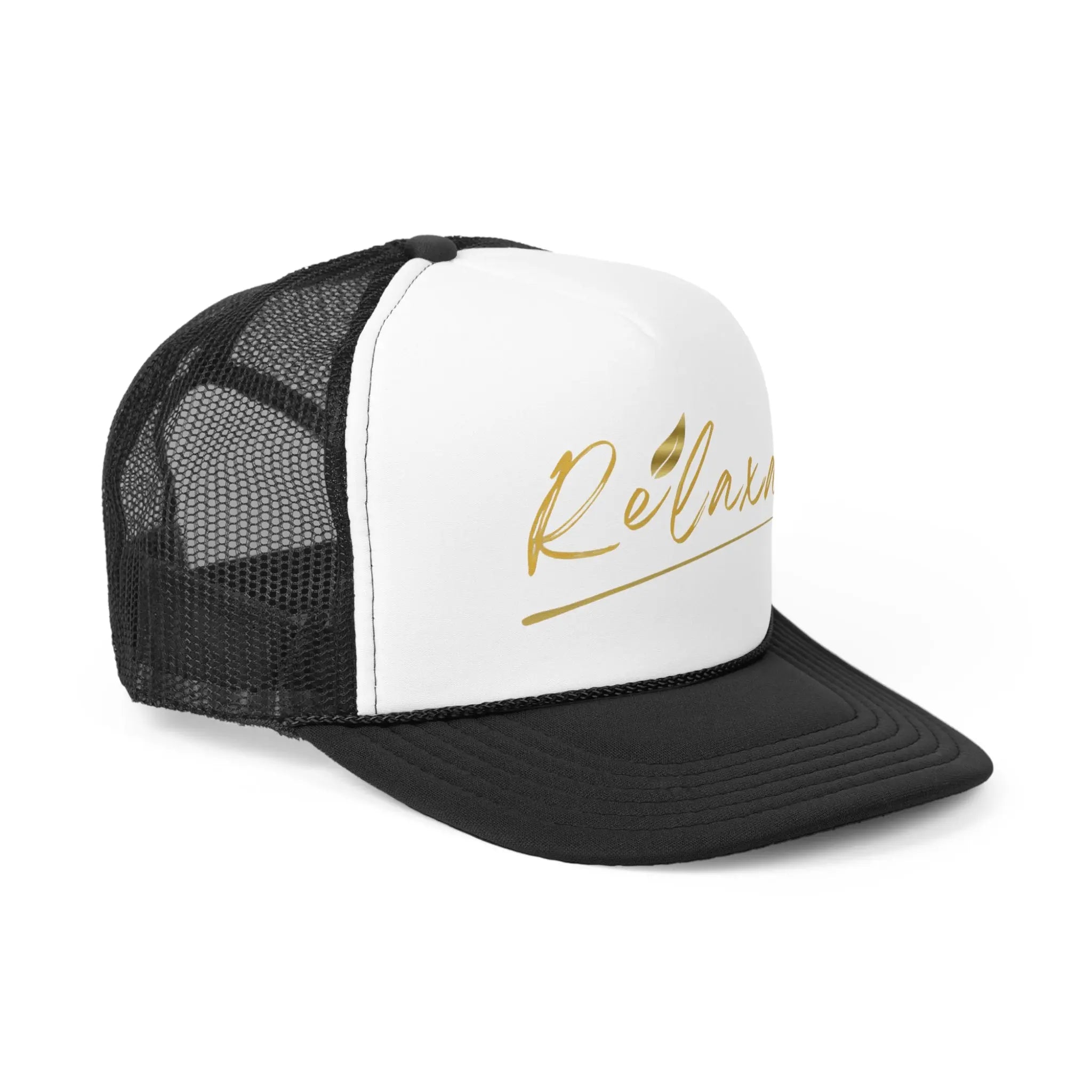 Relaxa Trucker Cap - Powered by Google, Perfect Gift for Tech Lovers Printify