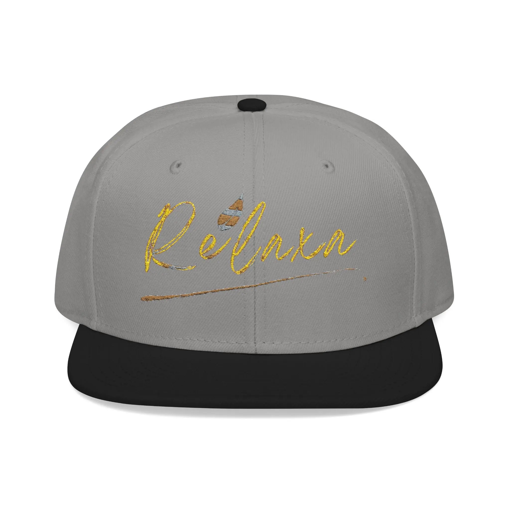 Relaxa Embroidered Snapback Cap - Casual Style Hat for Relaxation Lovers Printify