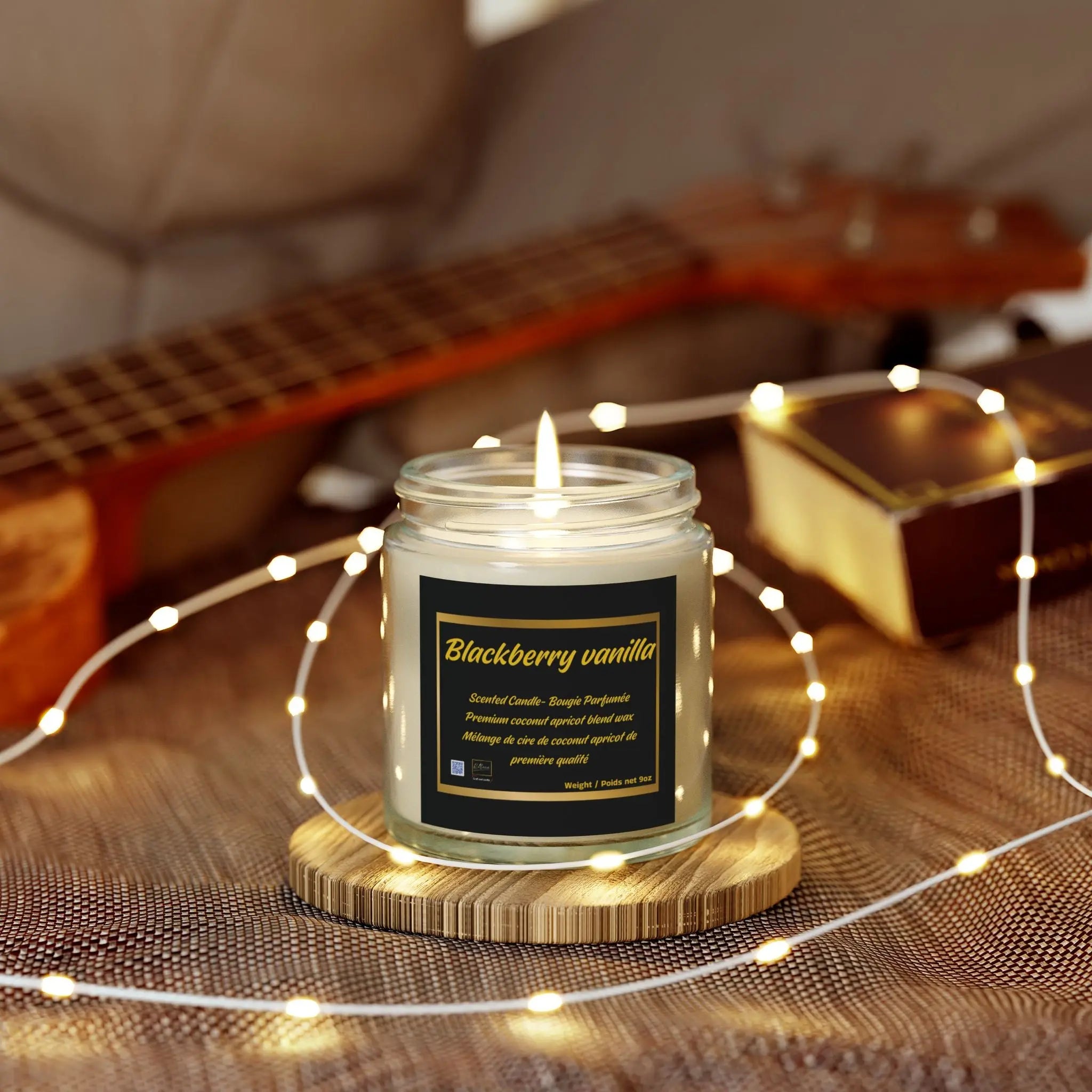 Candle Set - Blackberry Vanilla Scented Candles, 4oz & 9oz Relaxa Candle Canada