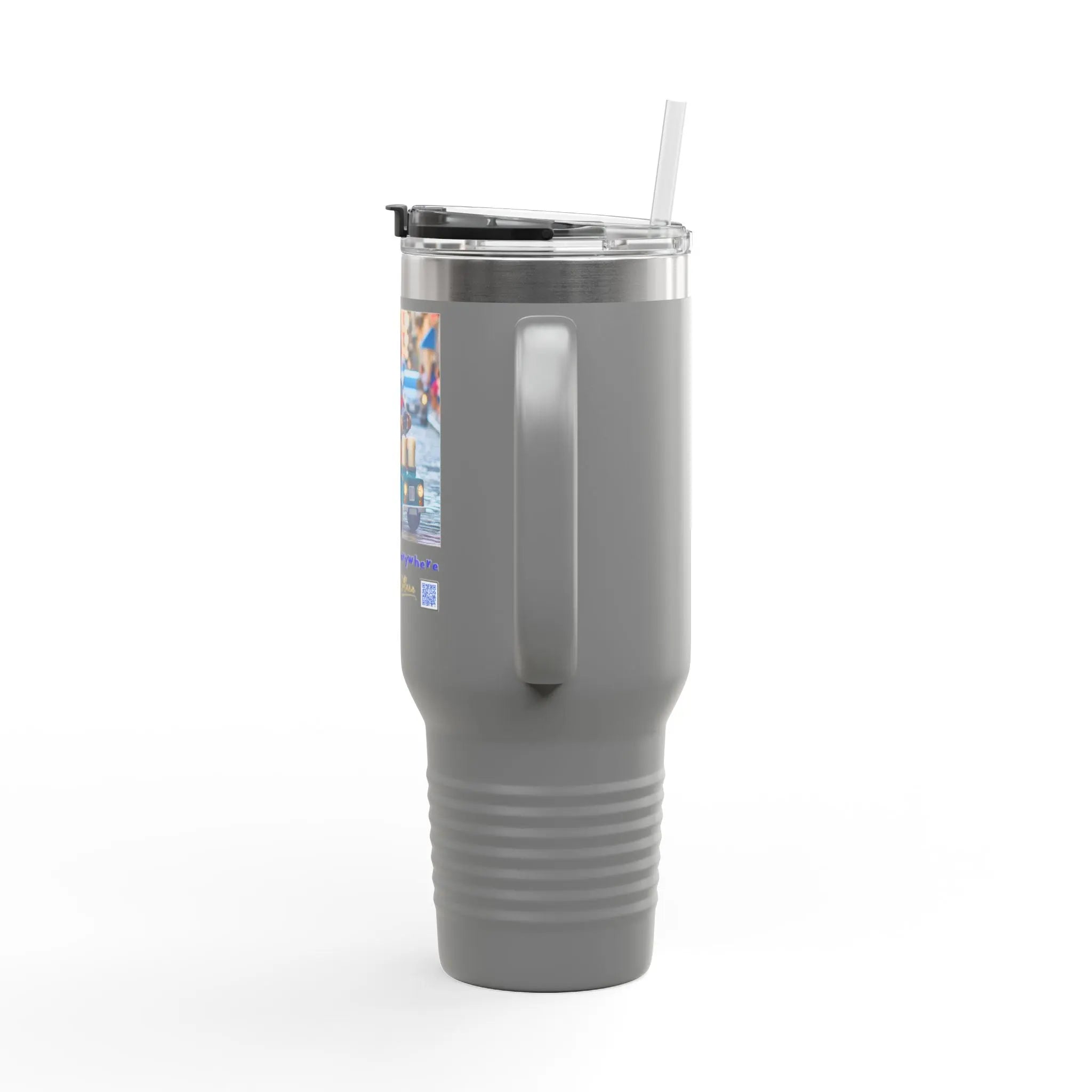 Insulated Travel Mug - We Deliver Everywhere Design, 40oz Printify