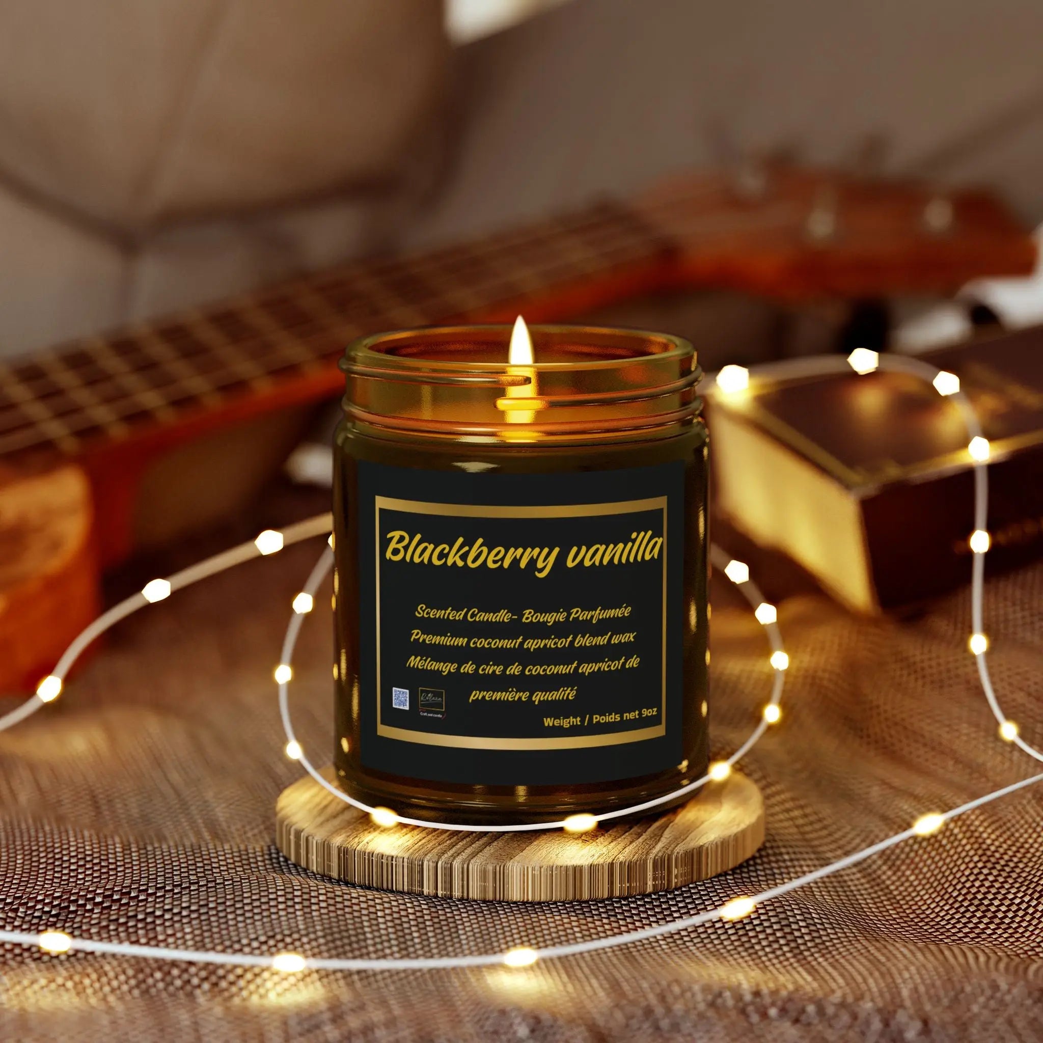 Candle Set - Blackberry Vanilla Scented Candles, 4oz & 9oz Relaxa Candle Canada