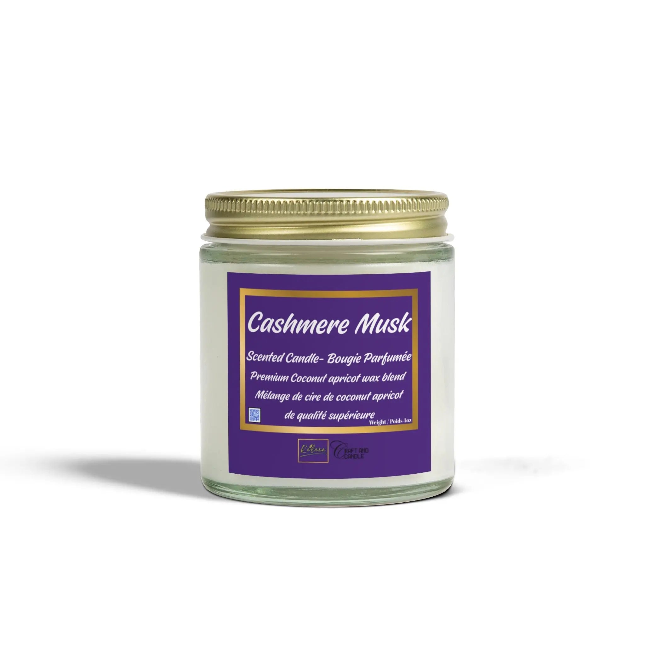 Candle, Cashmere Musk Scented Coconut Apricot Relaxa Candle Canada