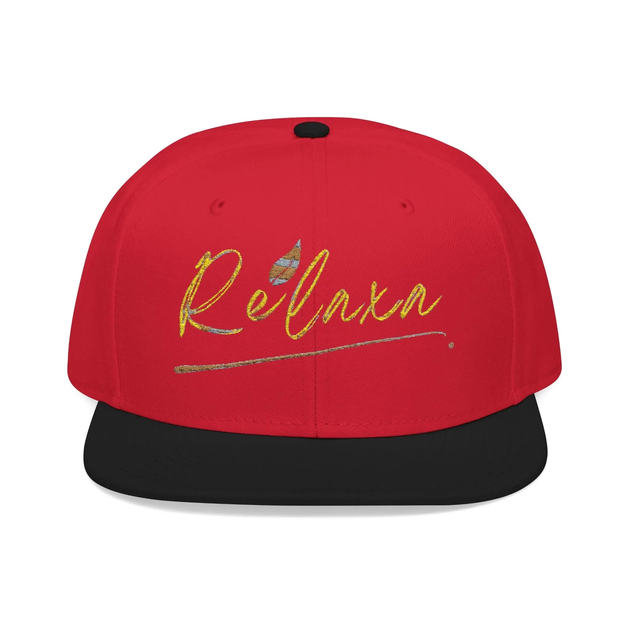 Relaxa Embroidered Snapback Cap - Casual Style Hat for Relaxation Lovers Printify
