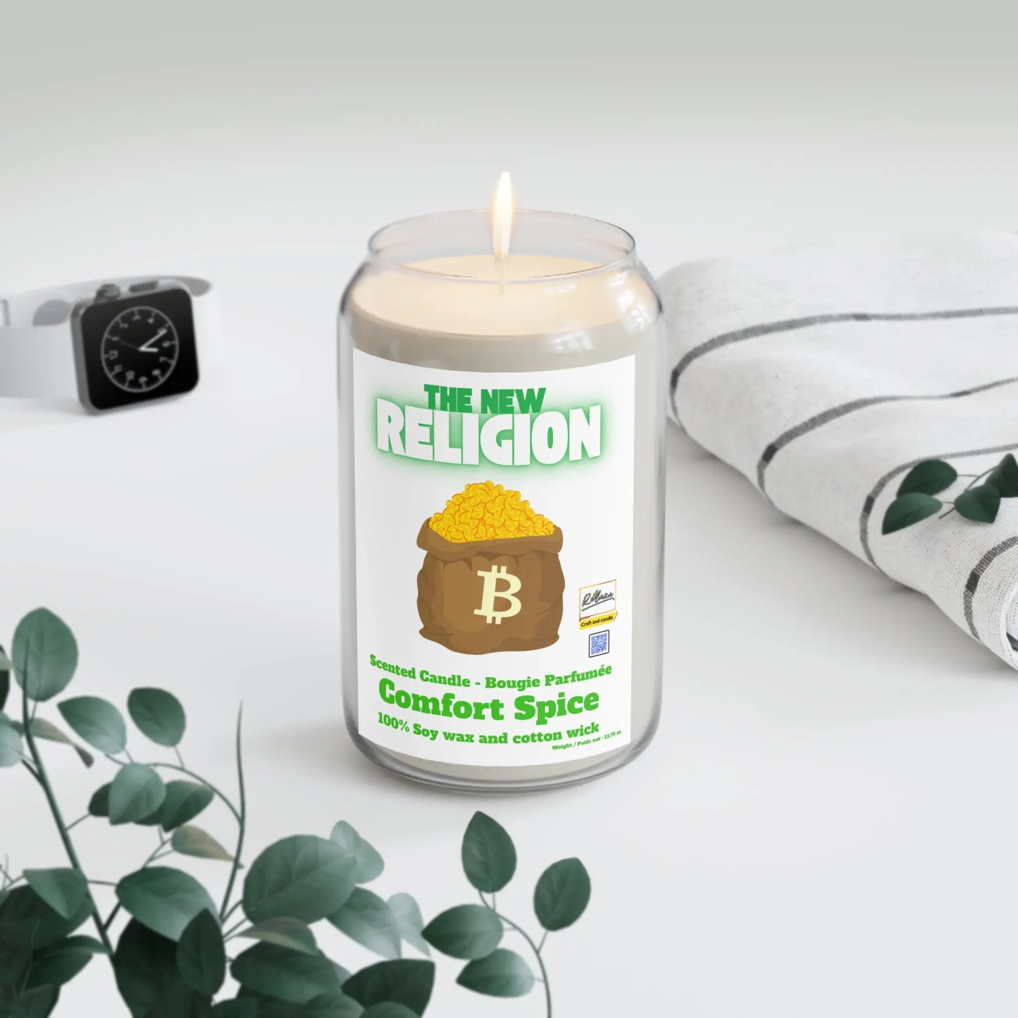 Bitcoin Candle - Scented Candle Printify
